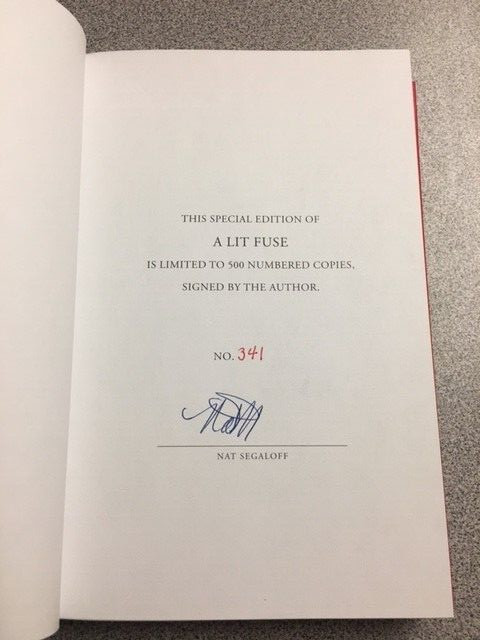 A LIT FUSE: THE PROVOCATIVE LIFE OF HARLAN ELLISON By Nat Segaloff – Boxed LE