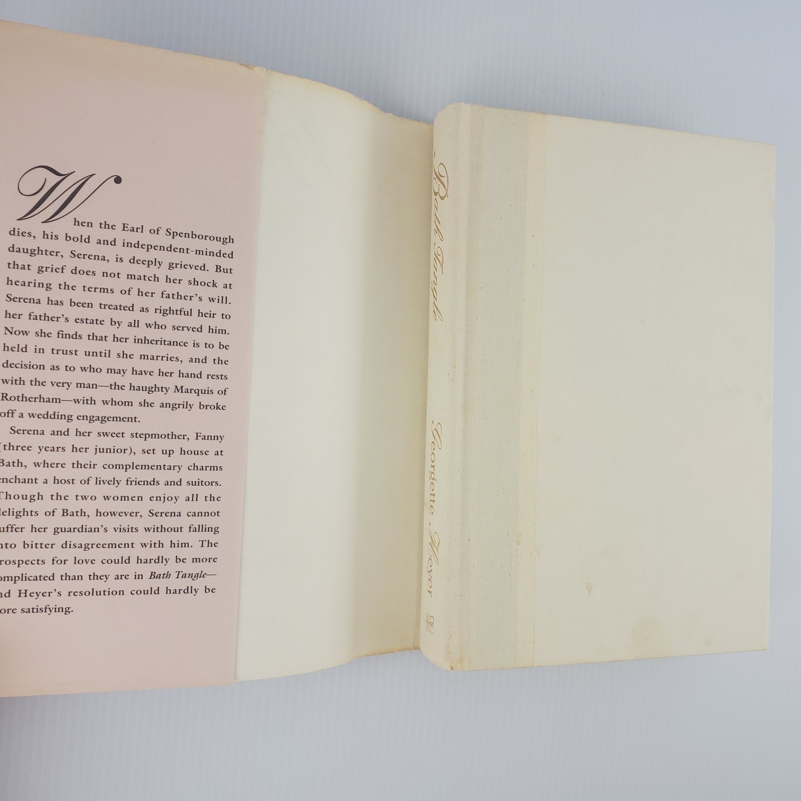 Bath Tangle by Georgette Heyer 1992 Hardcover Dust Jacket