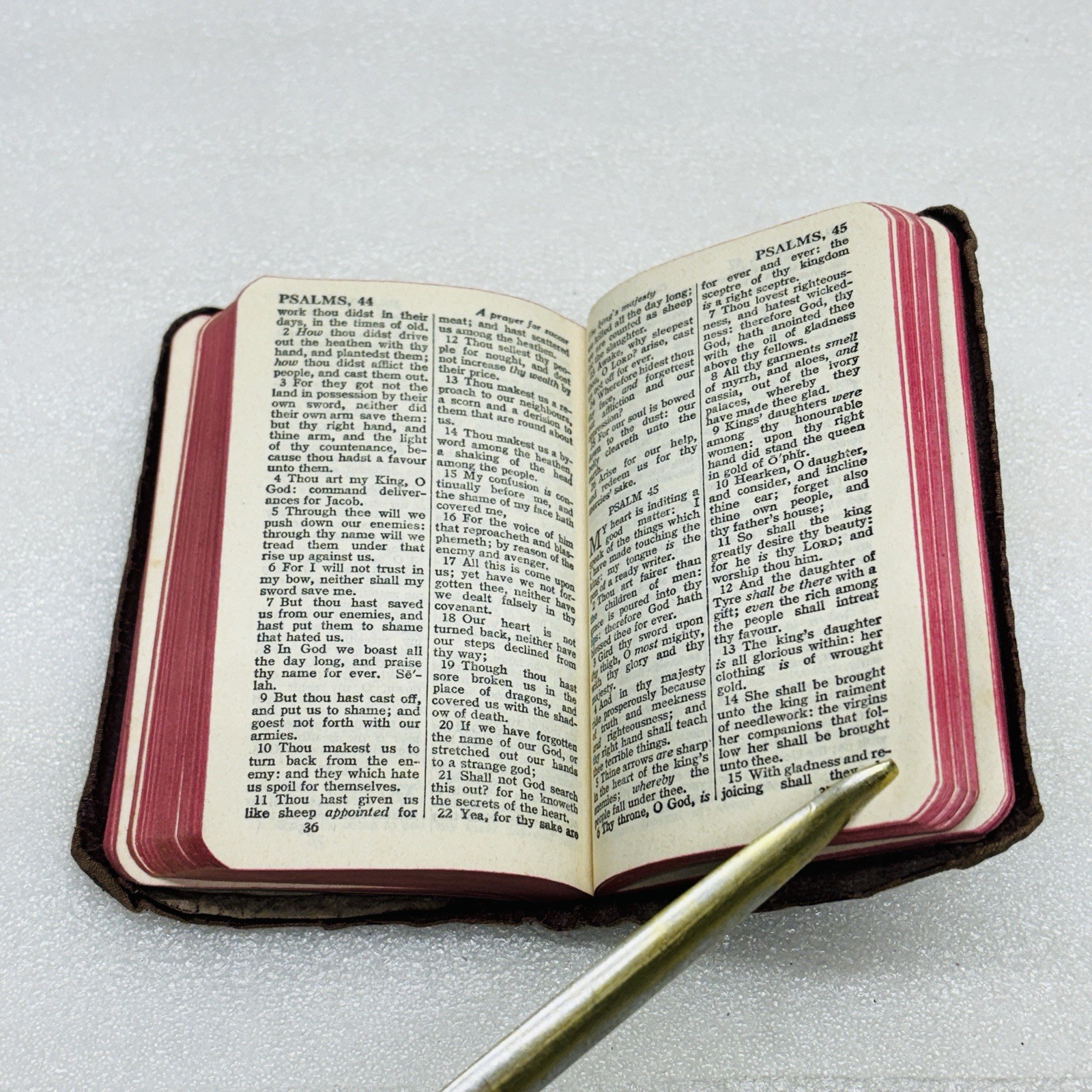 VTG‼ Gideons New Testament Psalms Proverbs 1954 Edition KJV National Bible Press