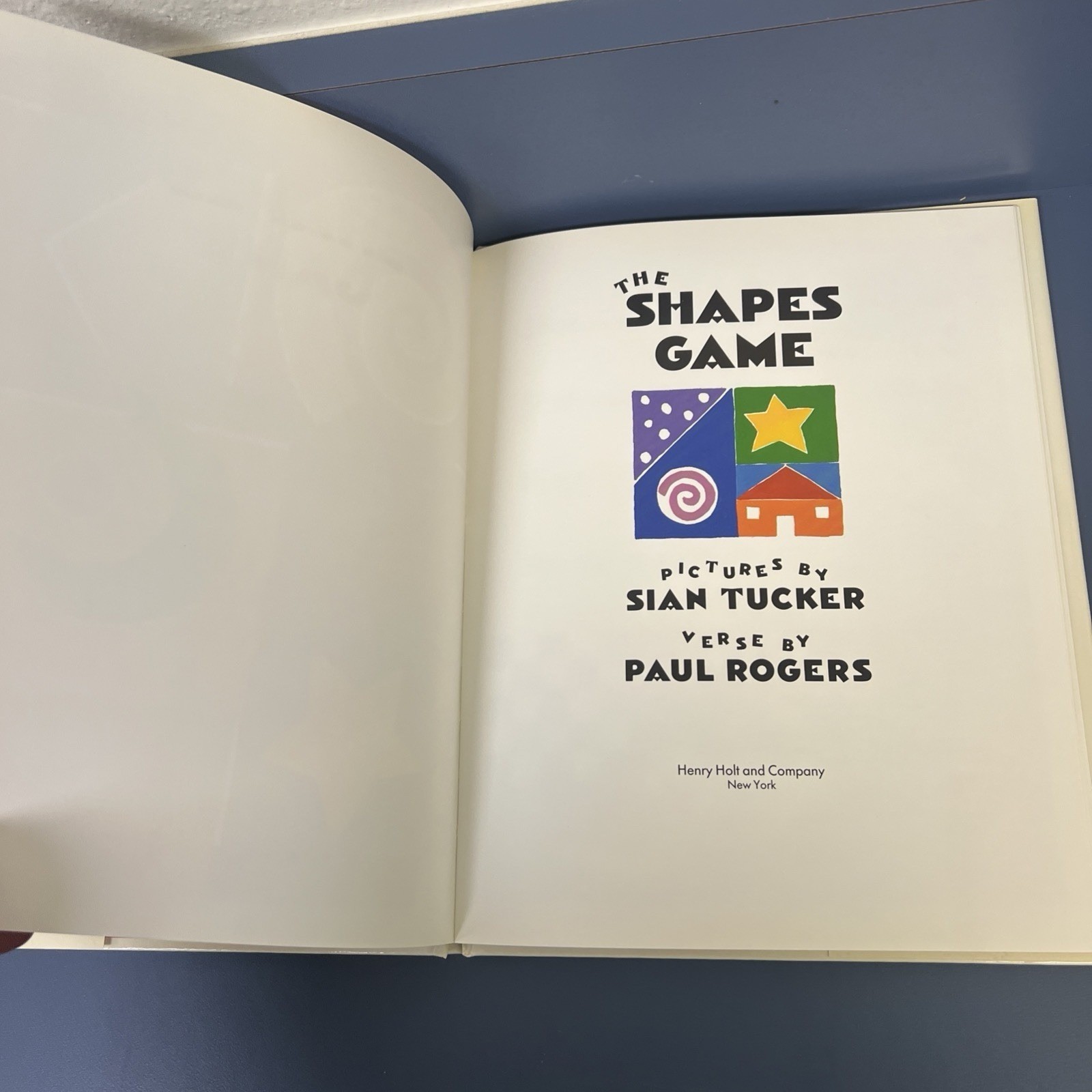 The Shapes Game, Rogers, Paul Hardback Book With Dust Jacket 1989 Brand New Sian