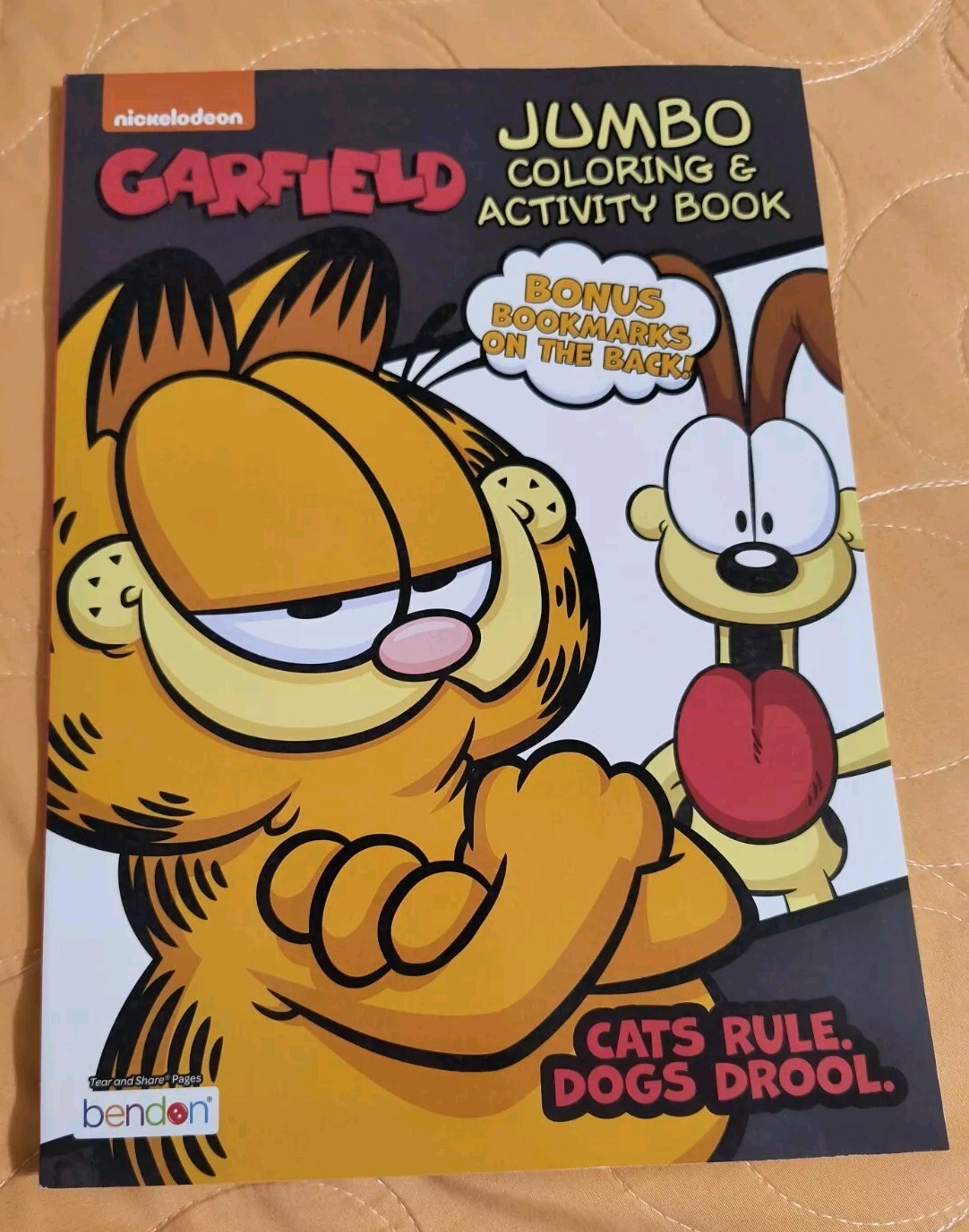 GARFIELD Jumbo Coloring & Activity Book With Tear/Share Pages New! Free Shipping