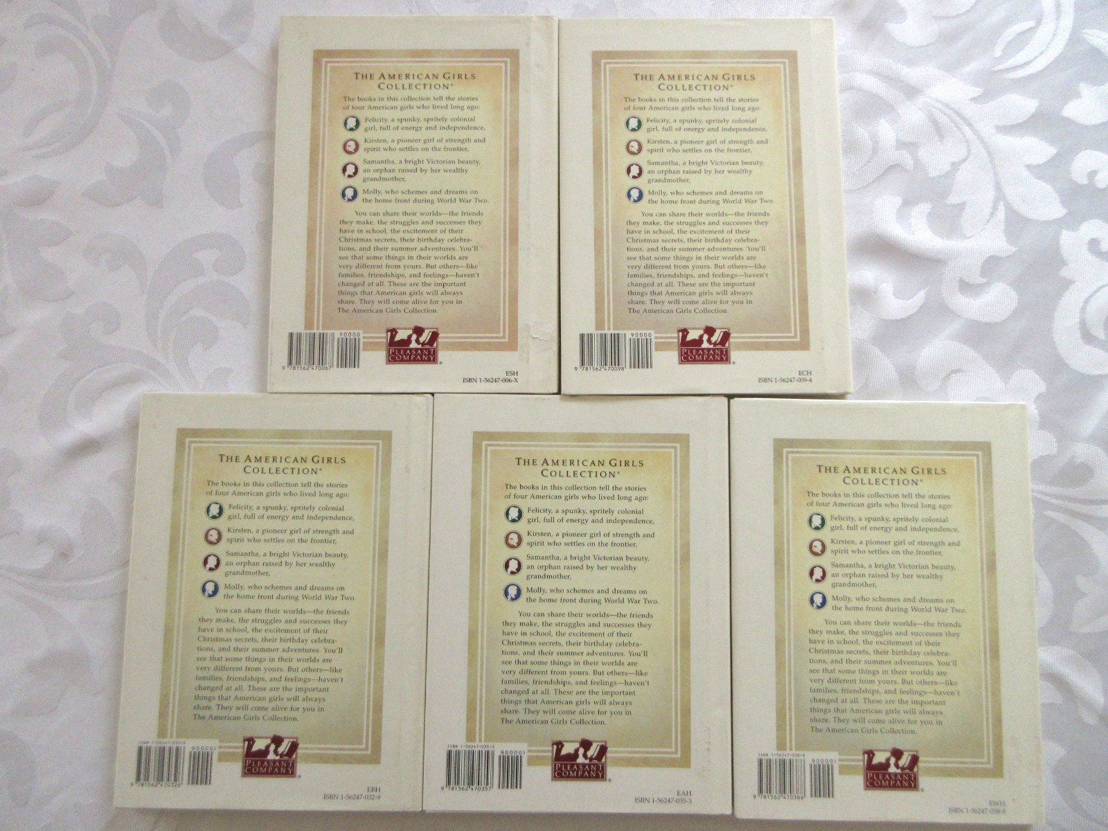 AG Pleasant Company FELICITY Hardcover BOOK Set -5, 1st PRINTING, 1ST ED. 1991