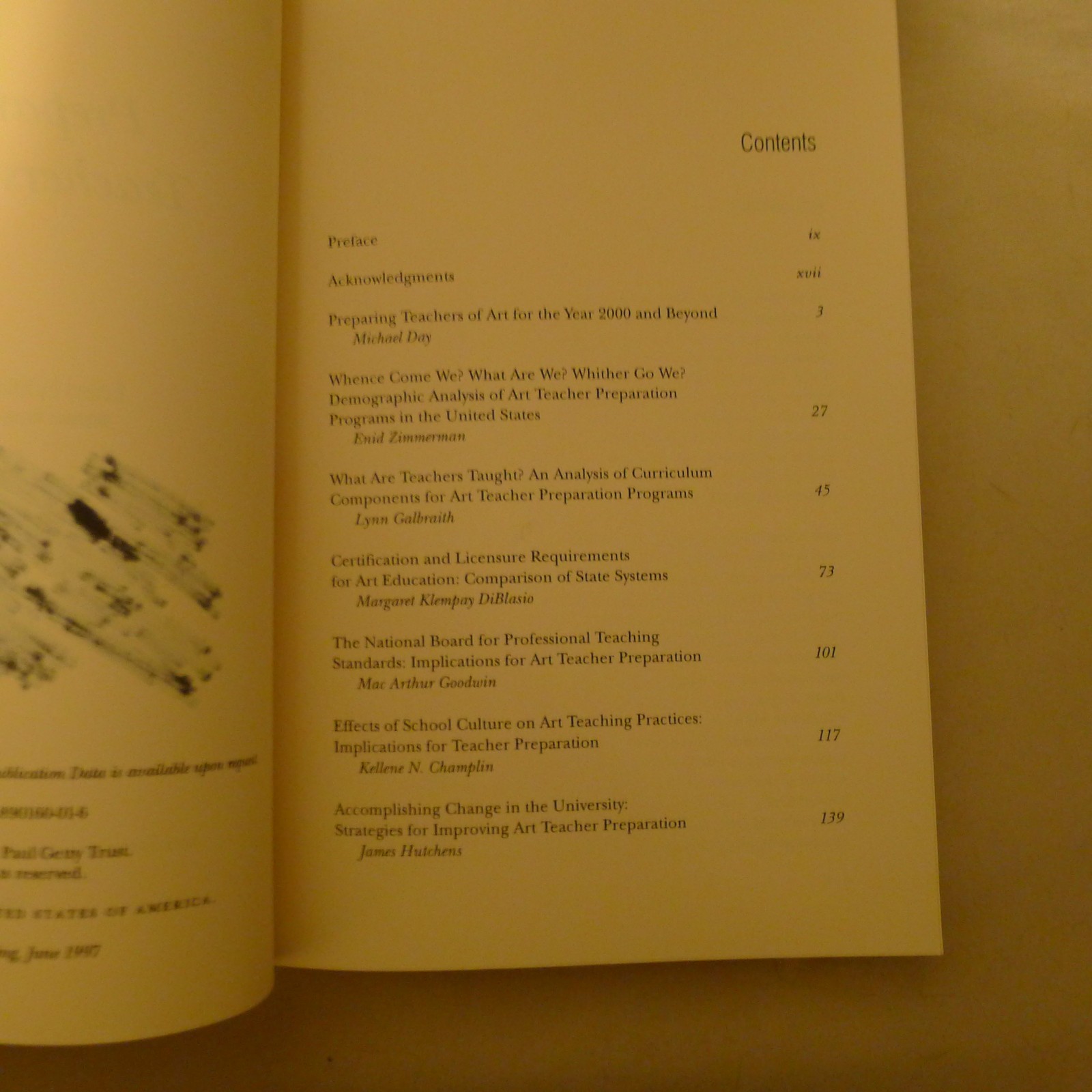 Preparing Teachers of Art edited by Michael Day *Various contributors *See photo