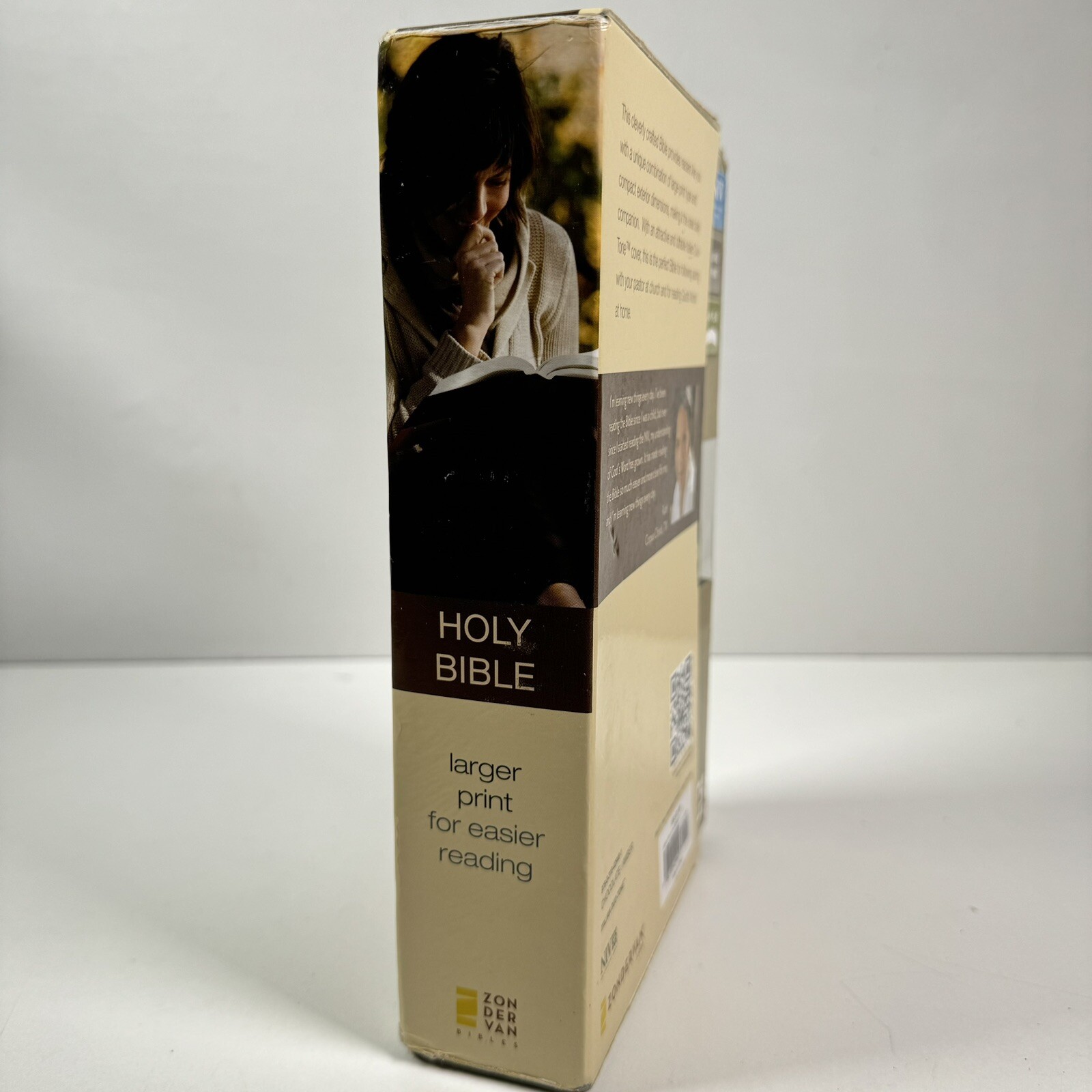 Zondervan Bible NIV Large Print Italian DuoTone Chocolate Amber NIB