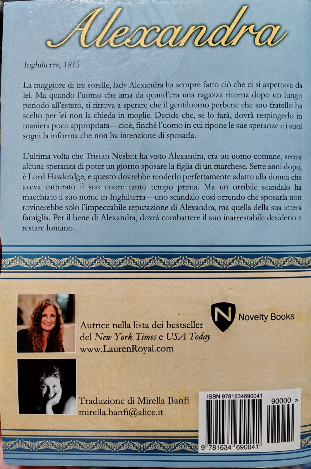 Alexandra by Lauren Royal (Trade Paperback, Italian Edition, 2015) LIKE NEW