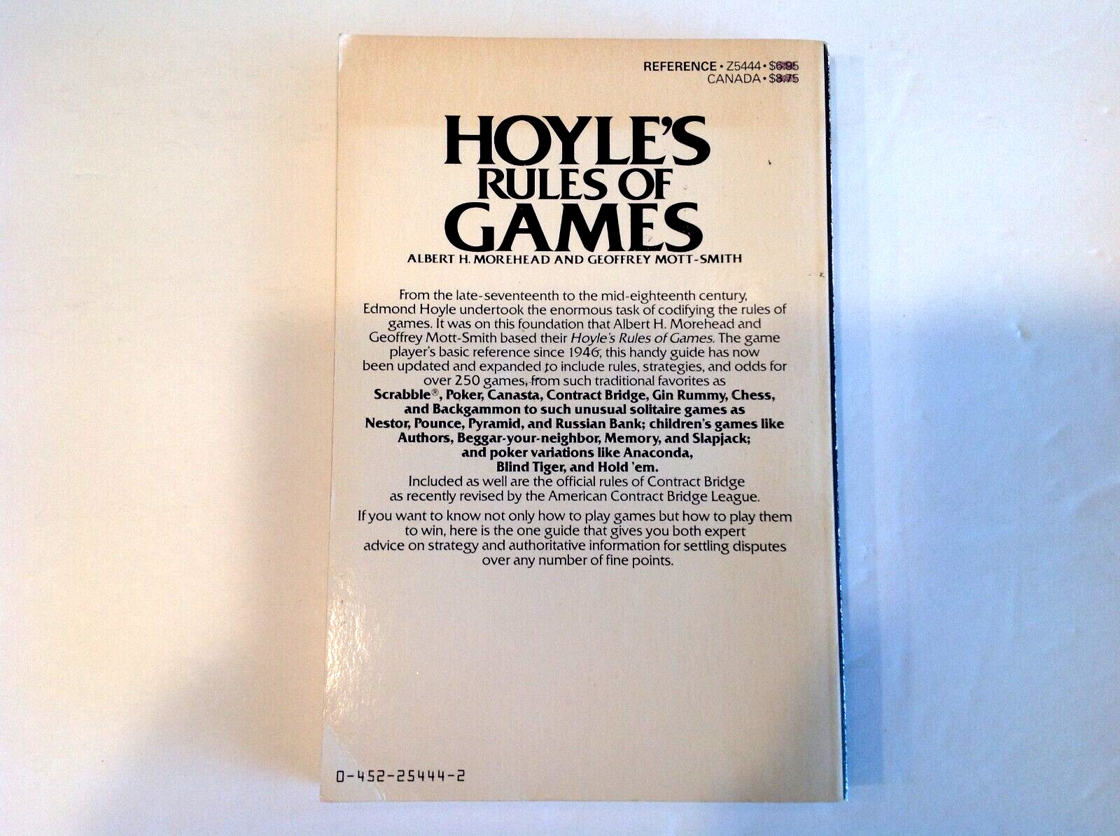 Hoyle’s Rules of Games -2nd Revised Ed 1983