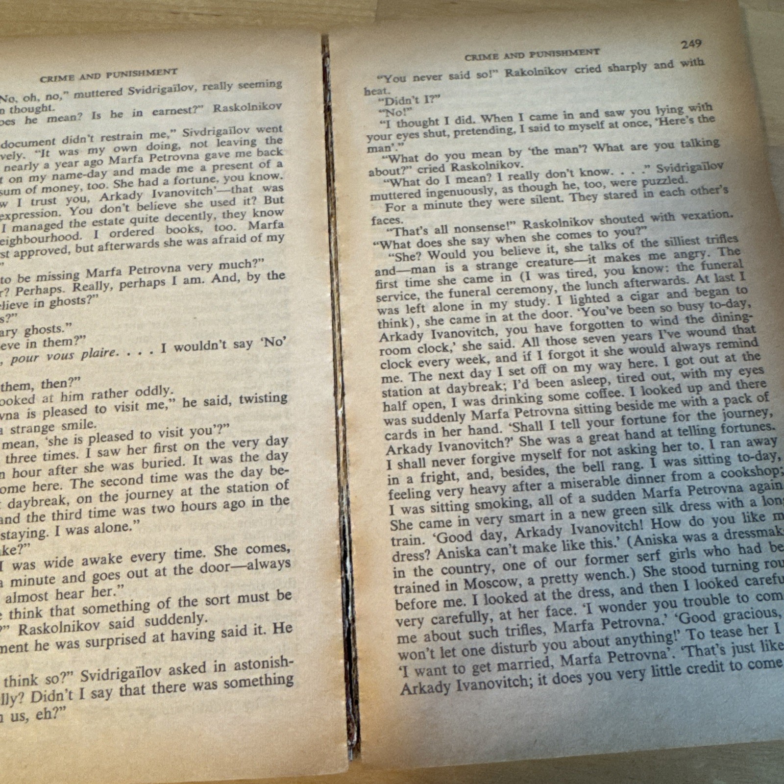 Crime and Punishment Fyodor Mikhailovich Dostoevsky 1958 A Bantam Book