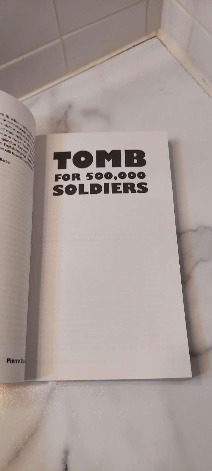 Tomb for 500,000 Soldiers (The Modern Classics Series)