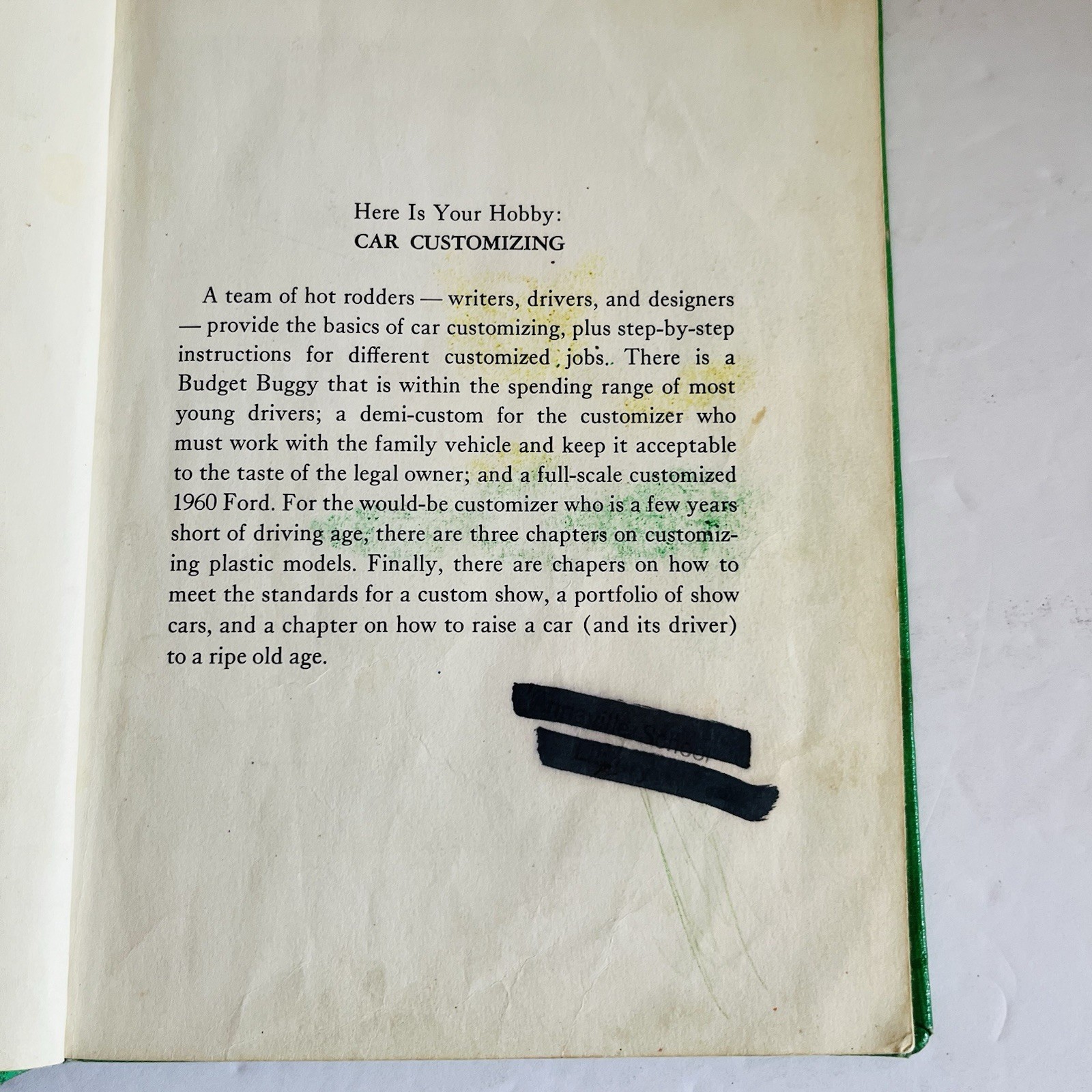 Here is Your Hobby : Car Customizing Felsen – Ed Big Daddy Roth Rare Book 1960s