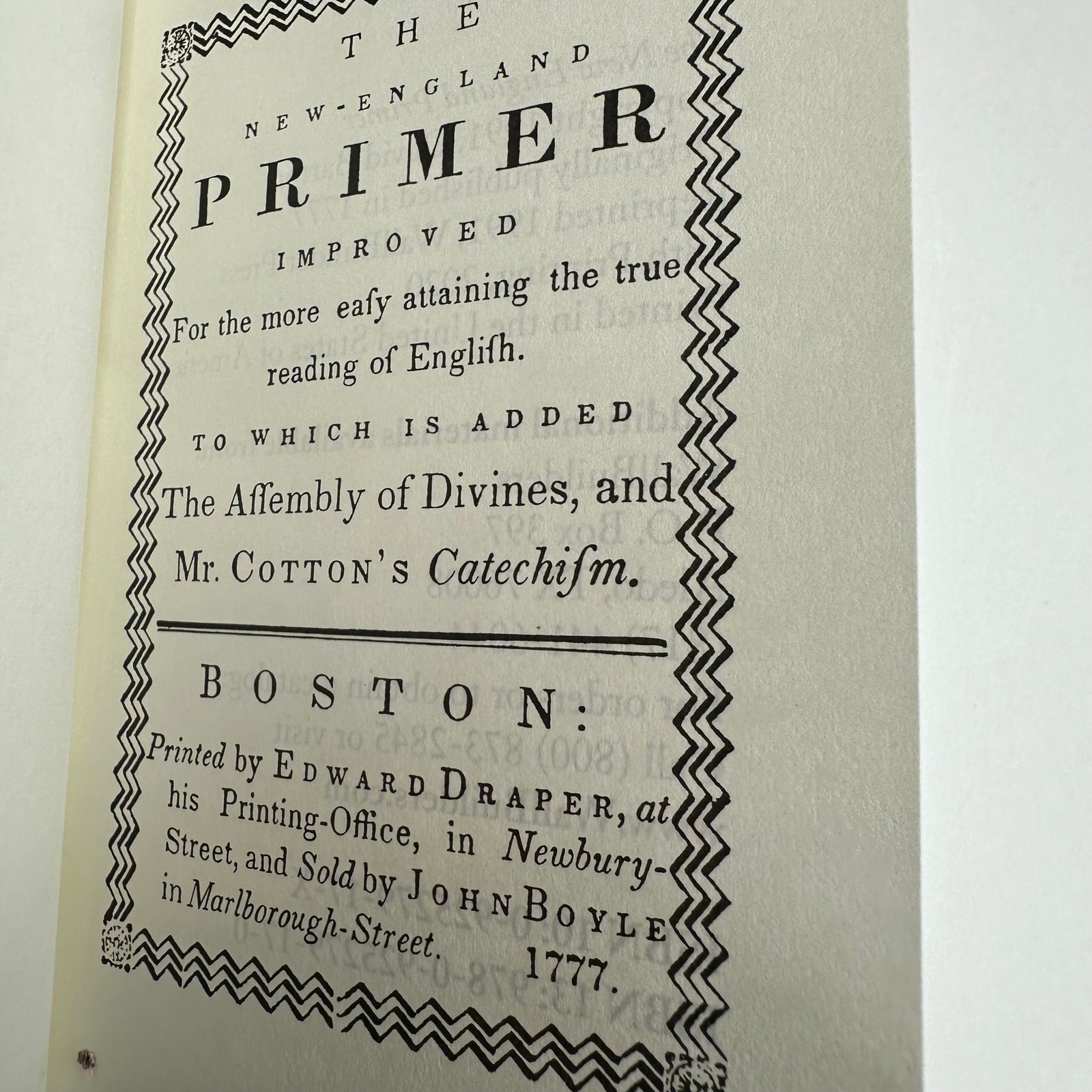 New England Primer David Barton Book Hardcover