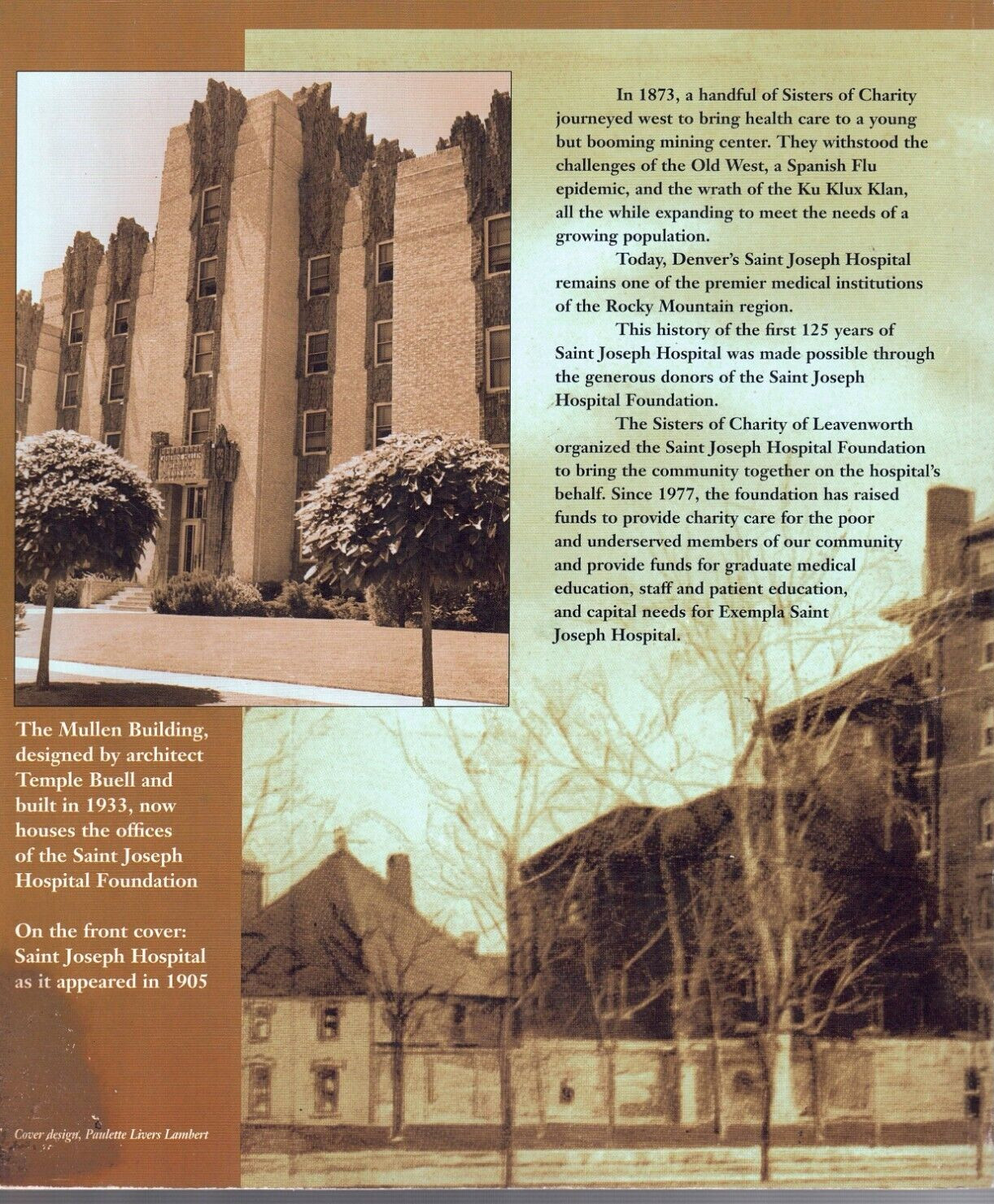Towers Of Healing-The First 125 Years Of Denver’s Saint Joseph Hospital-History