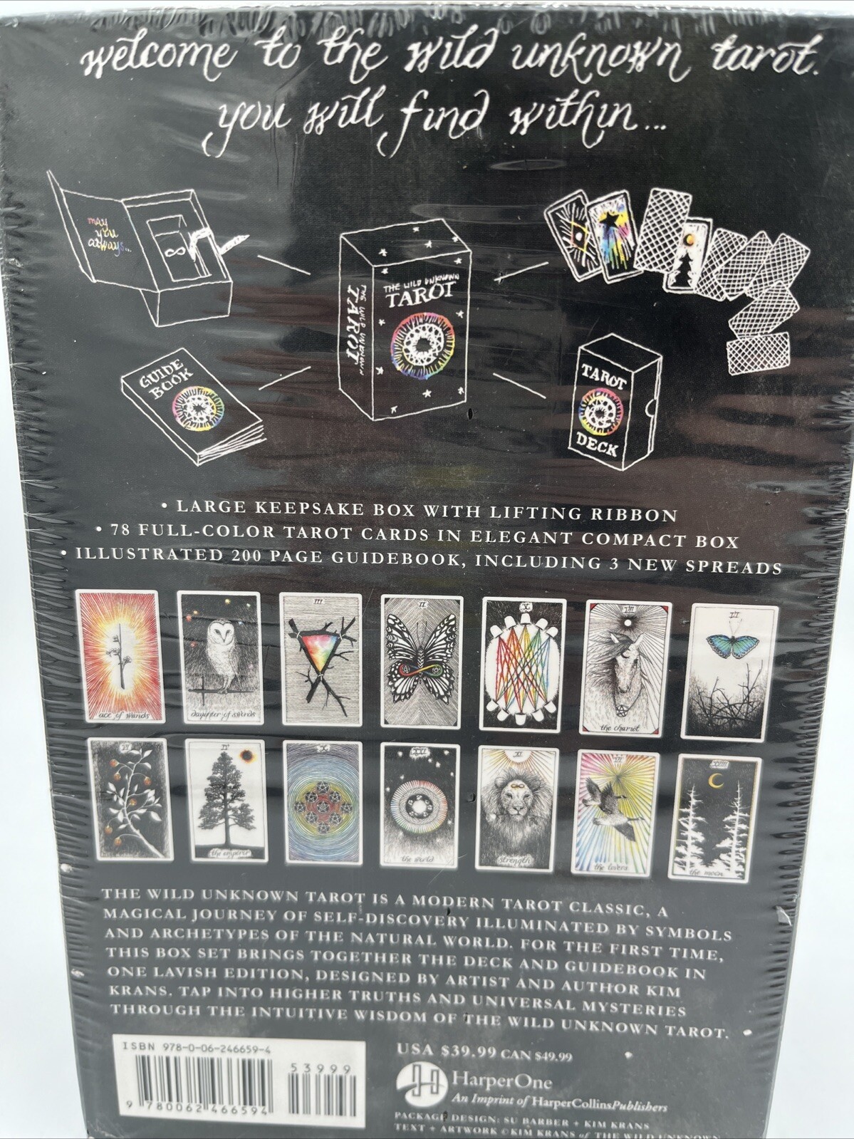 New The Wild Unknown Tarot Deck and Guidebook (Official Keepsake Box Set)