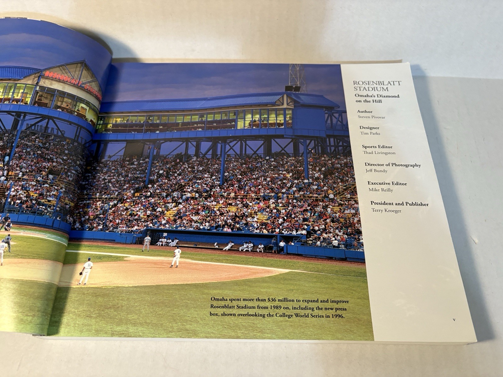 Rosenblatt Stadium, Steven Pivovar, 1st Edition, Omaha World-Herald, SC 2010