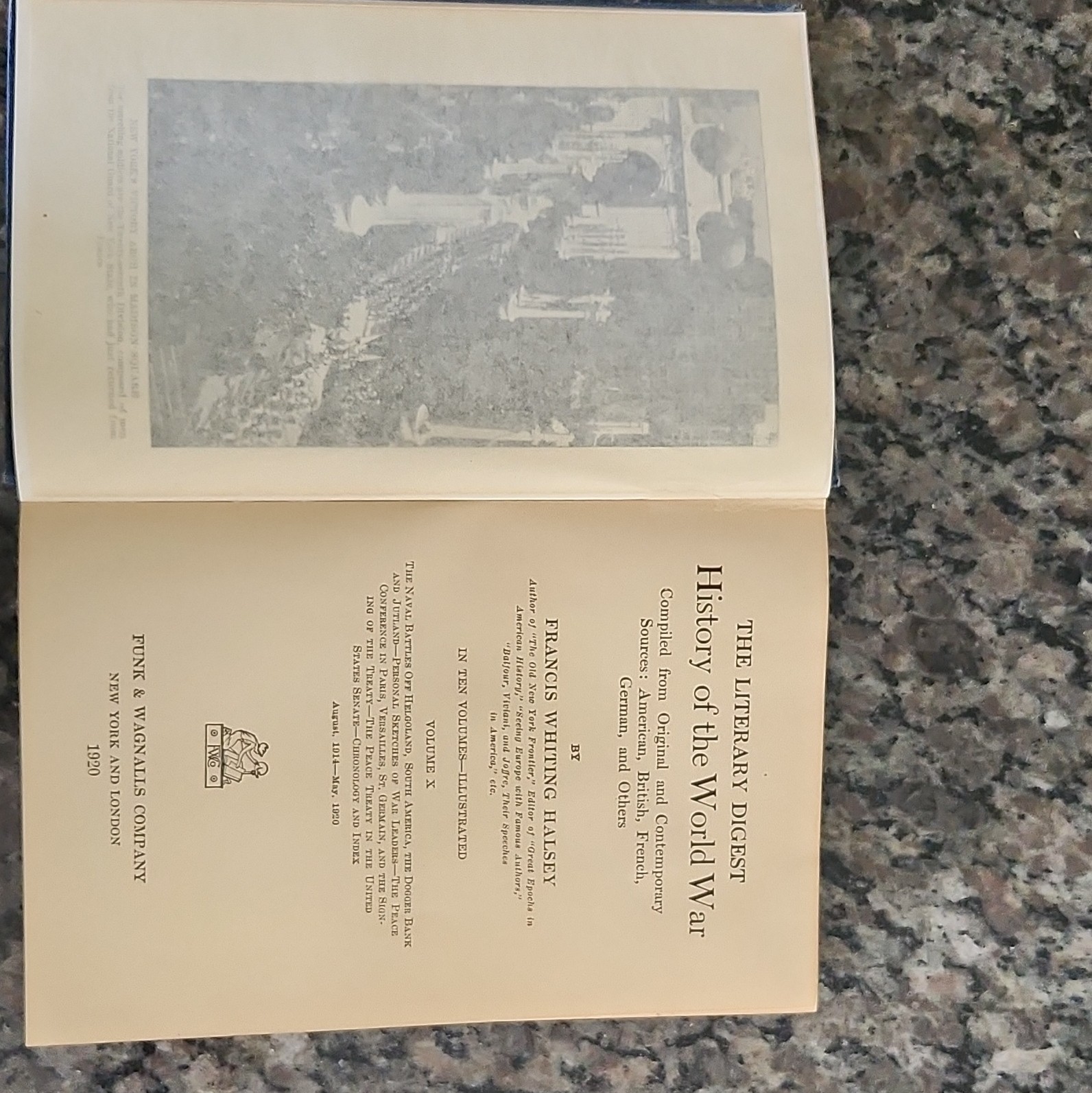 The Literary Digest History of the World War 10 Vol Illustrated HC 1919