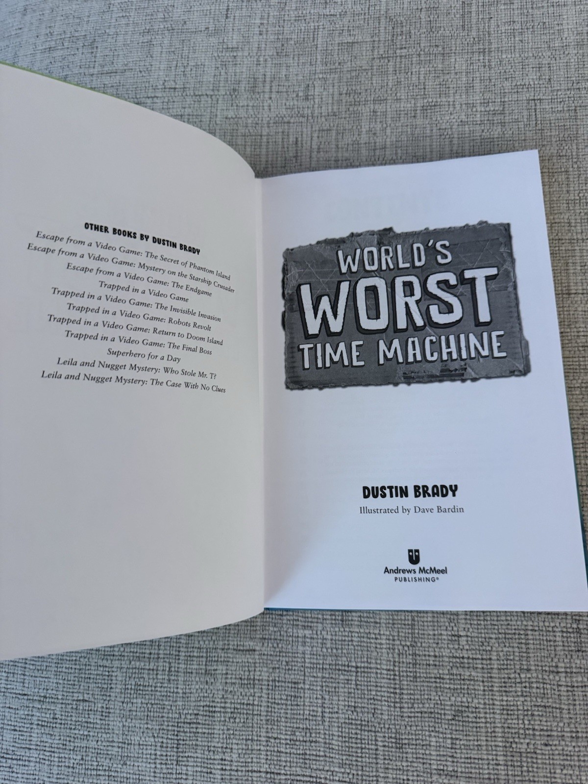 World’s Worst Time Machine by Dustin Brady (2023, Hardcover)