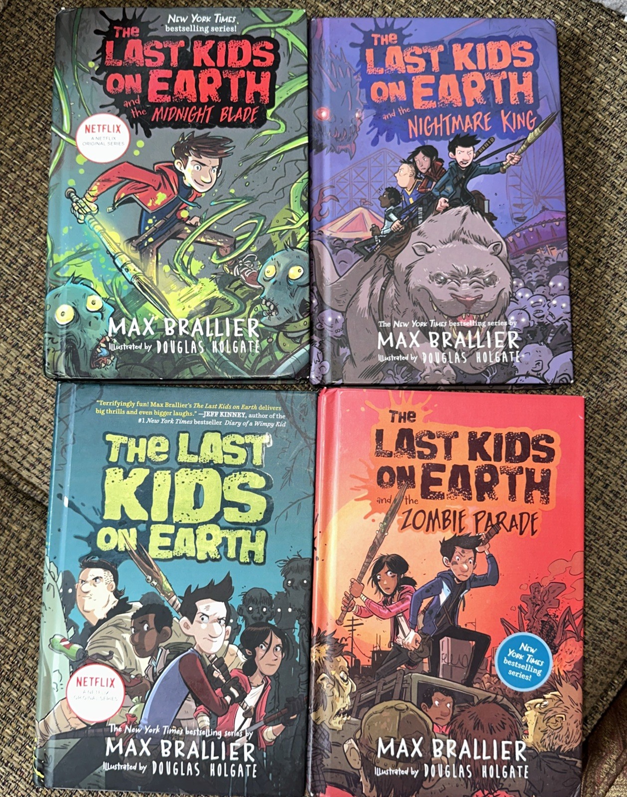 Lot Of 4 The Last Kids On Earth Series HC Books Brallier Netflix Incl Target Ex