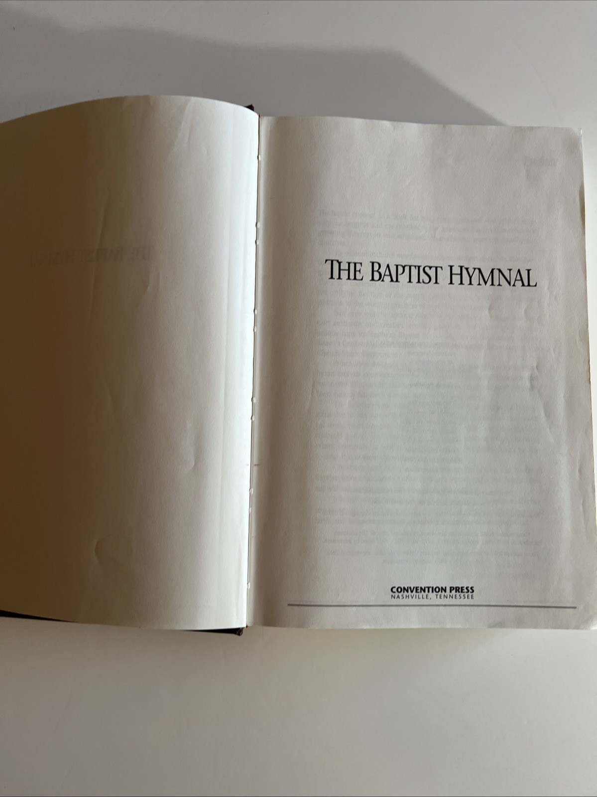 1991 The Baptist Hymnal HC, Crimson Dark & Gold – 10th Printing -(Y28)