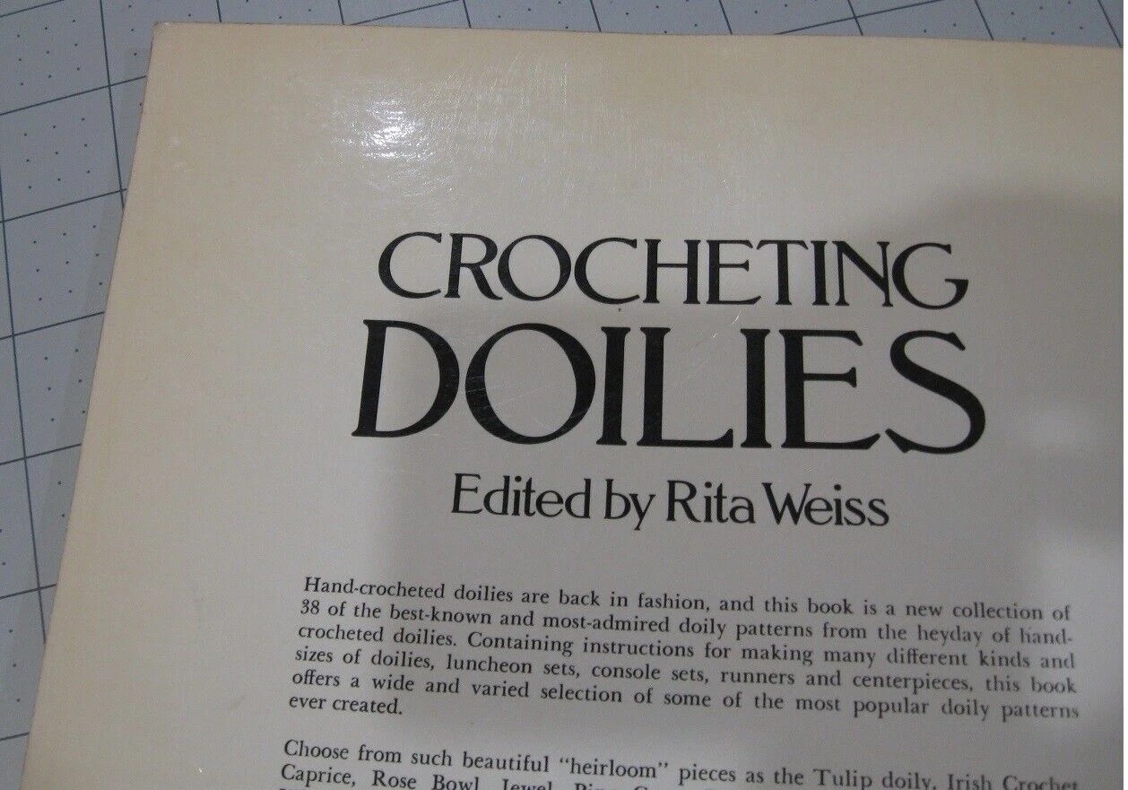 CROCHETING DOILIES BY RITA WEISS CROCHET LEAFLET