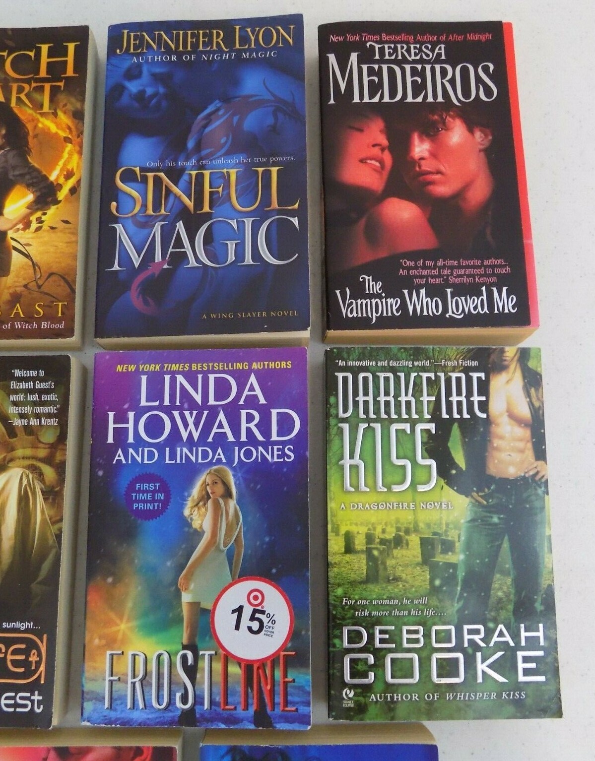 Lot Of 11 ~ Paranormal Romance Paperbacks ~ Sinful Magic-Blood Red-Witch Heart