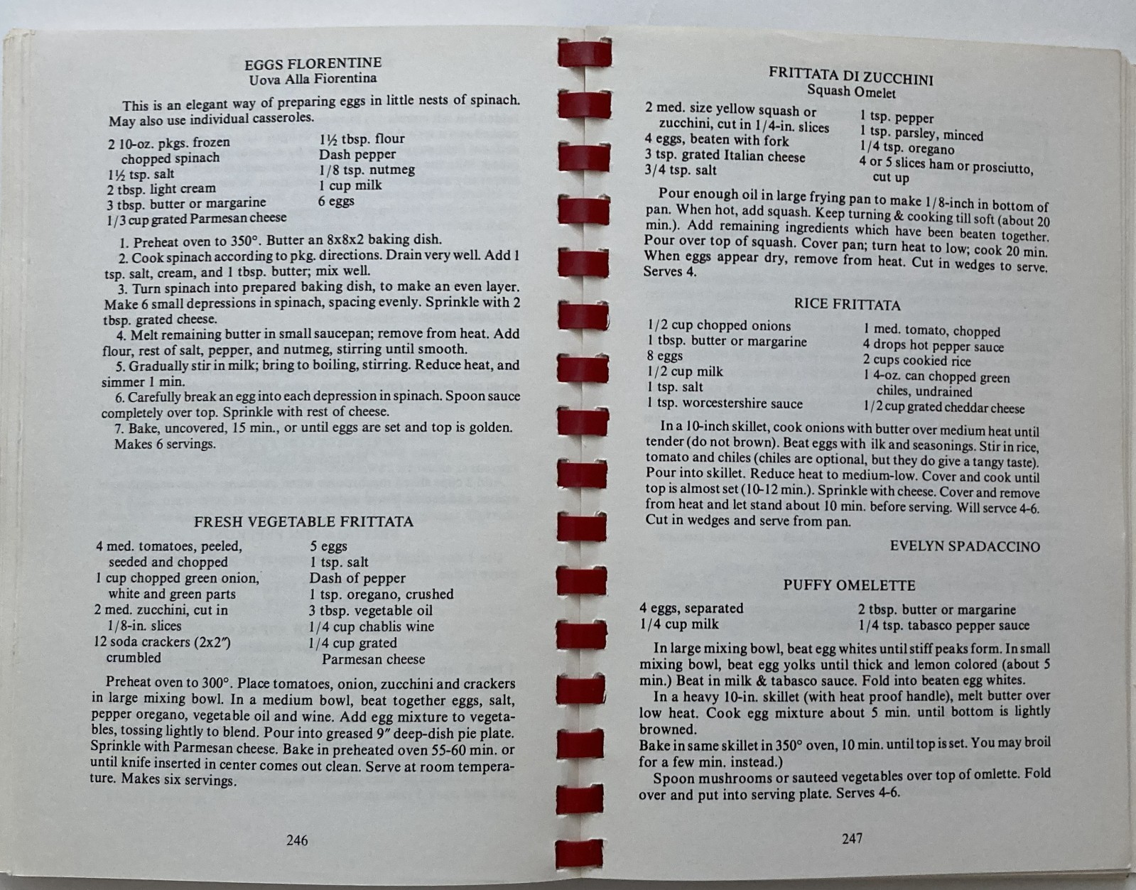 VTG Italian Cookbook St Theresa Guild Holy Rosary Church Bridgeport CT 1986