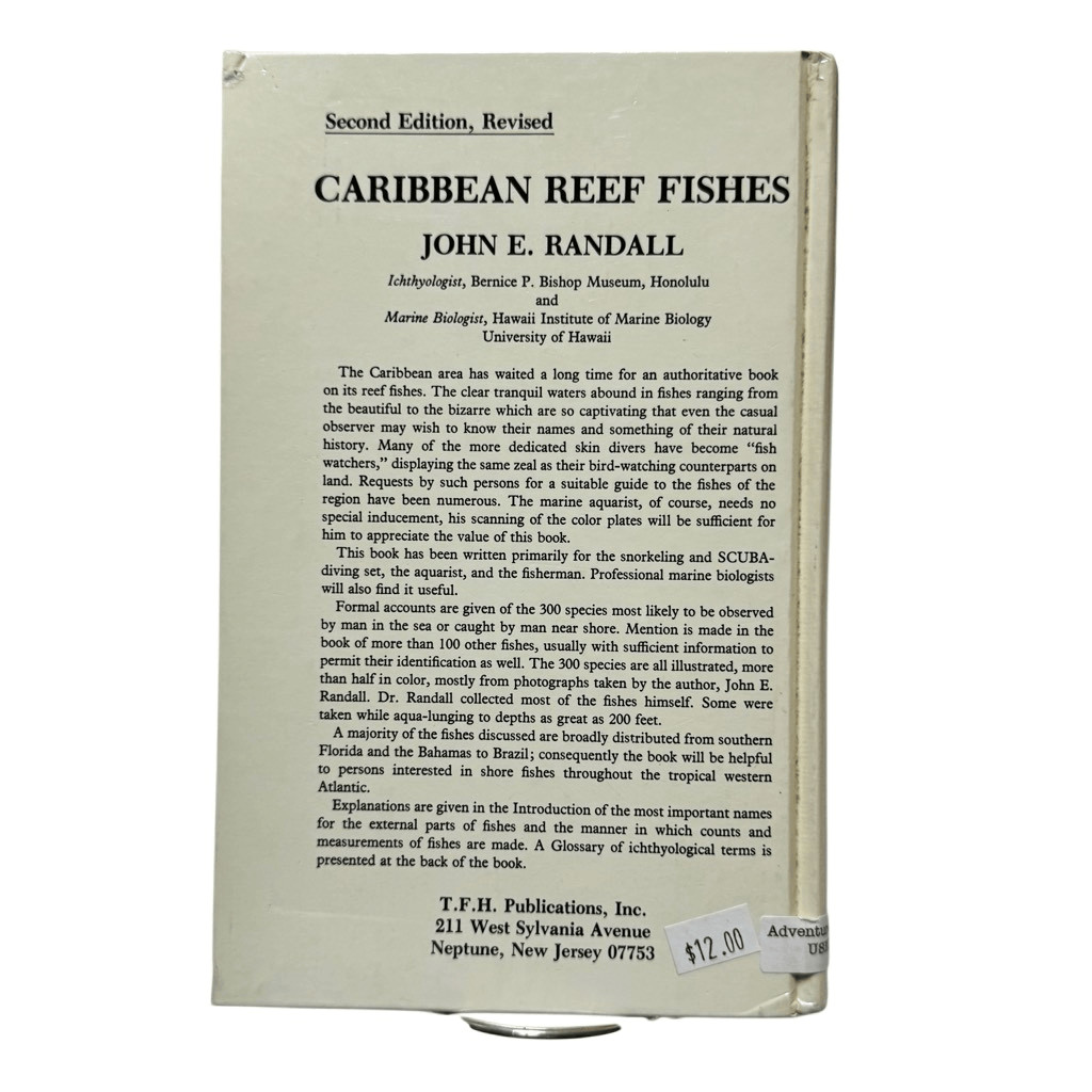 Caribbean Reef Fishes Illus 2nd Ed 1983 Hardcover 350 Pages 300 Fish Species
