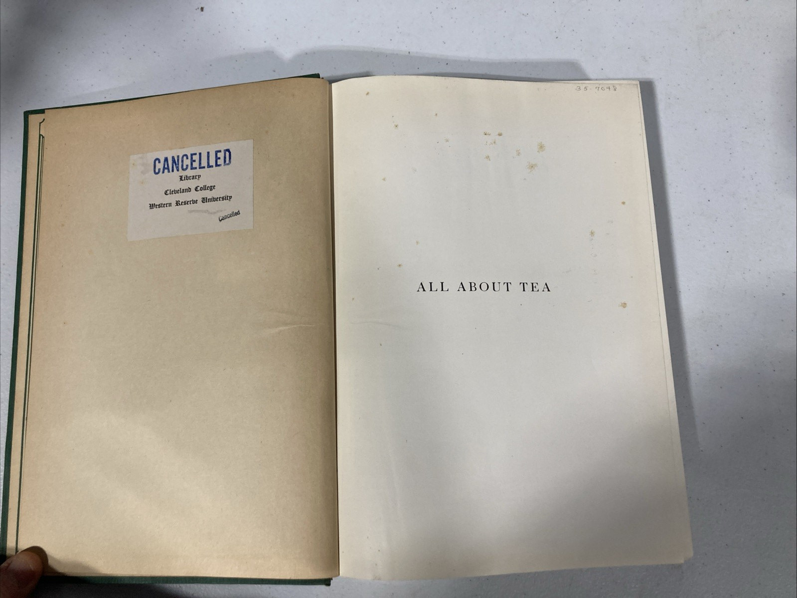 All About Tea : Volume II by William H Aukers Hardcover 1935 Illustrated