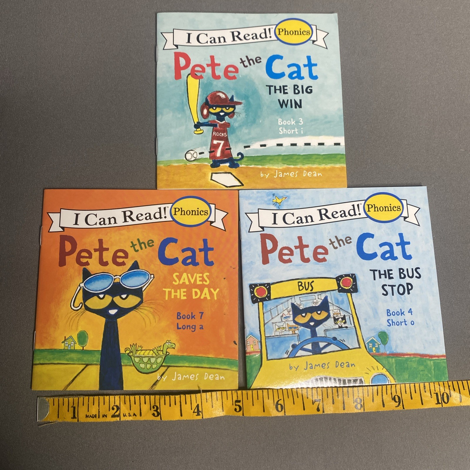Pete the Cat I Can Read Phonics Kids Decodable Books Lot 13 & one Dr. Seuss