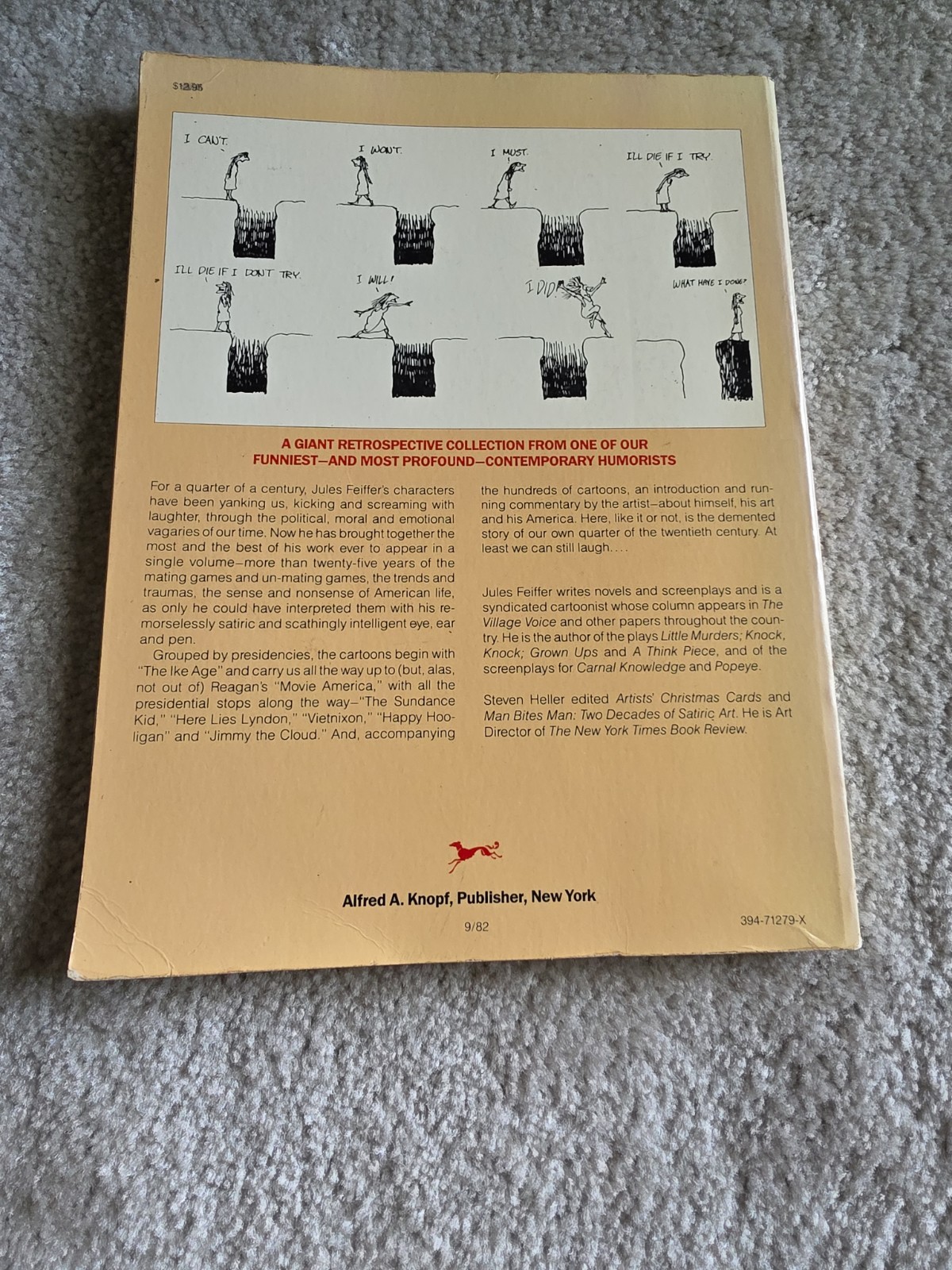 Jules Feiffer’s America from Eisenhower to Reagan-First Edition-1982