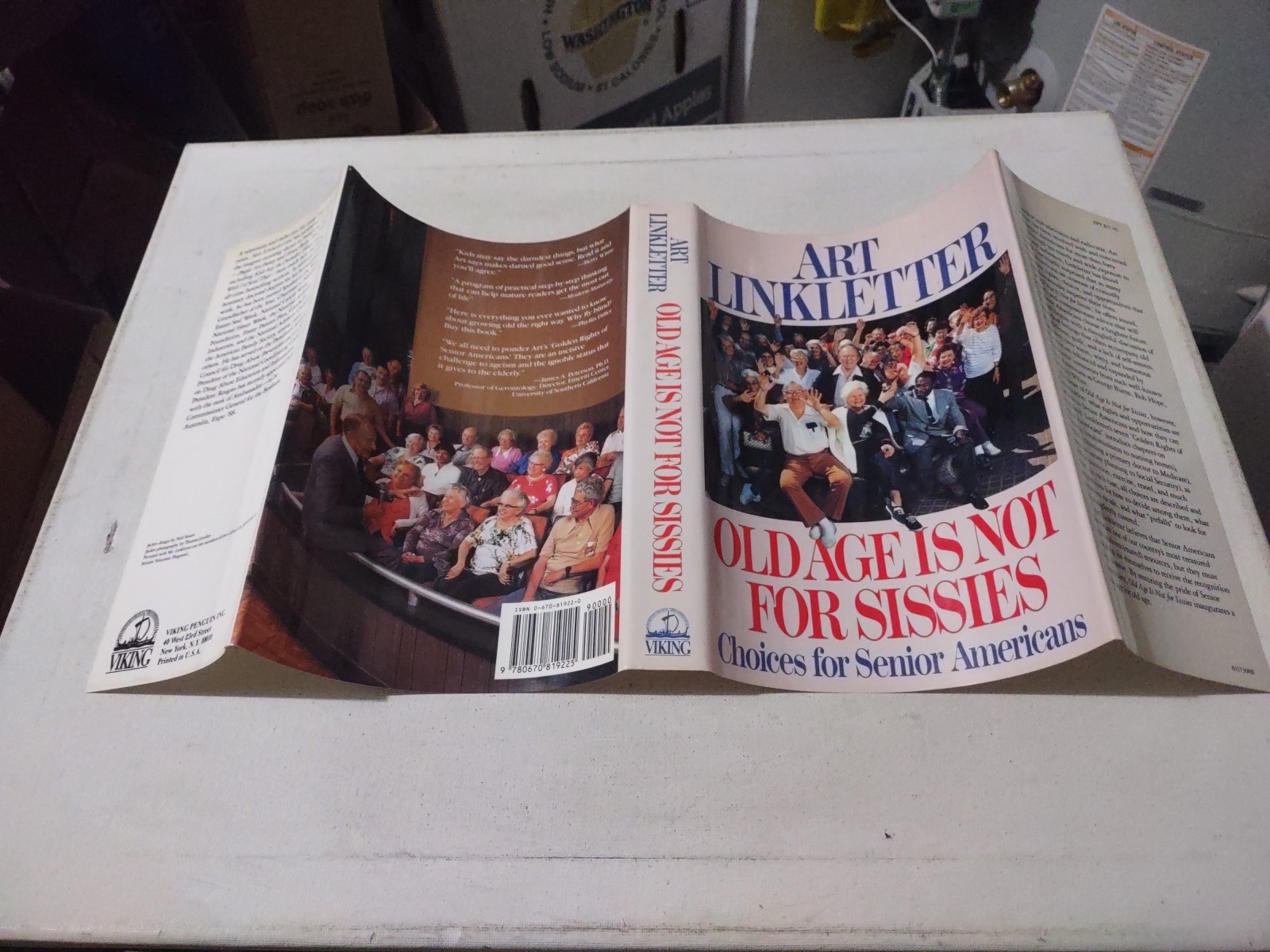 OLD AGE IS NOT FOR SISSIES SIGNED 1988 3RD PRINTING HC BOOK BY ART LINKLETTER
