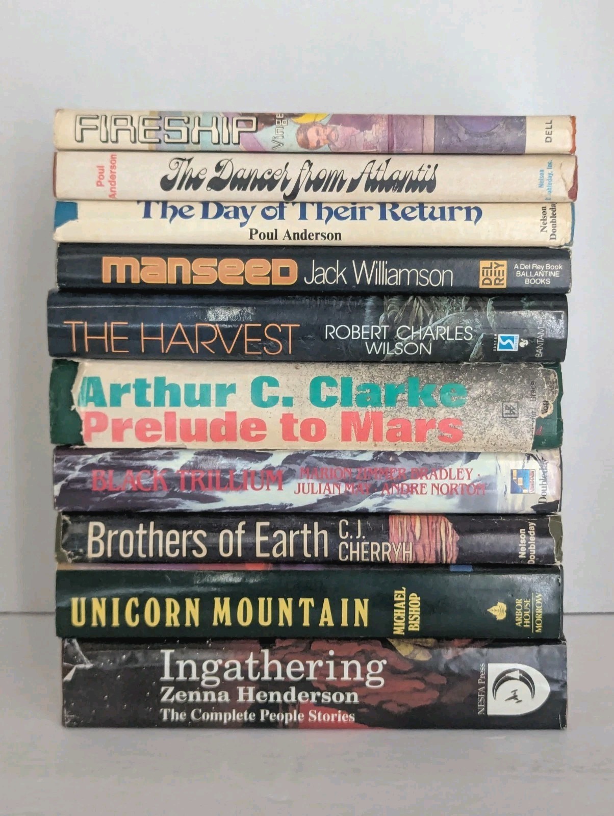 10 BOOK LOT Vintage Science Fiction Sci-fi Fantasy Books Novels Hardcover #6