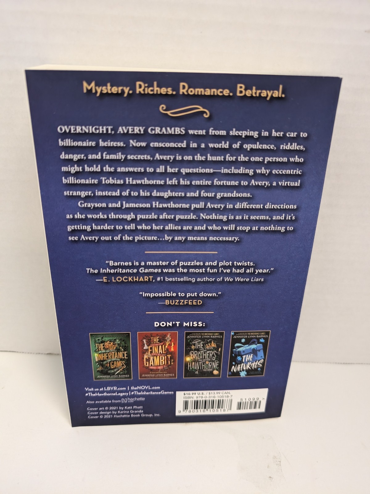 Jennifer Lynn Barnes The Inheritance Games Collection 3-Book Box Set Paperback