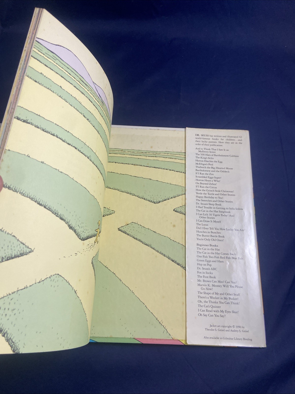 OH, THE PLACES YOU’LL GO! Dr. Seuss Suess 1990 HC/DJ 1st Edition 1st Printing!