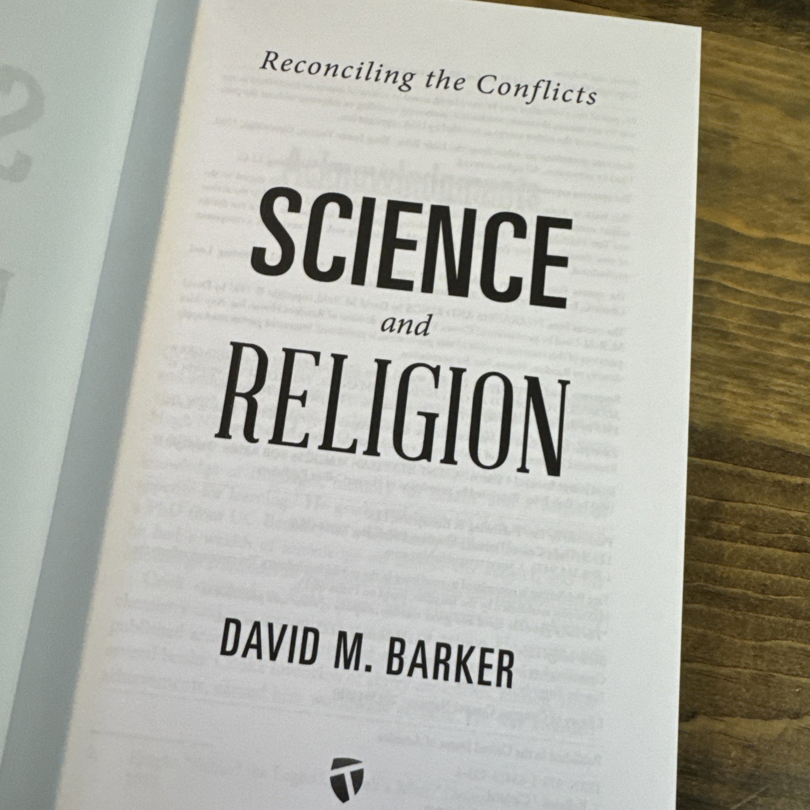 Science and Religion : Reconciling the Conflicts by David M. Barker, 2013 HC