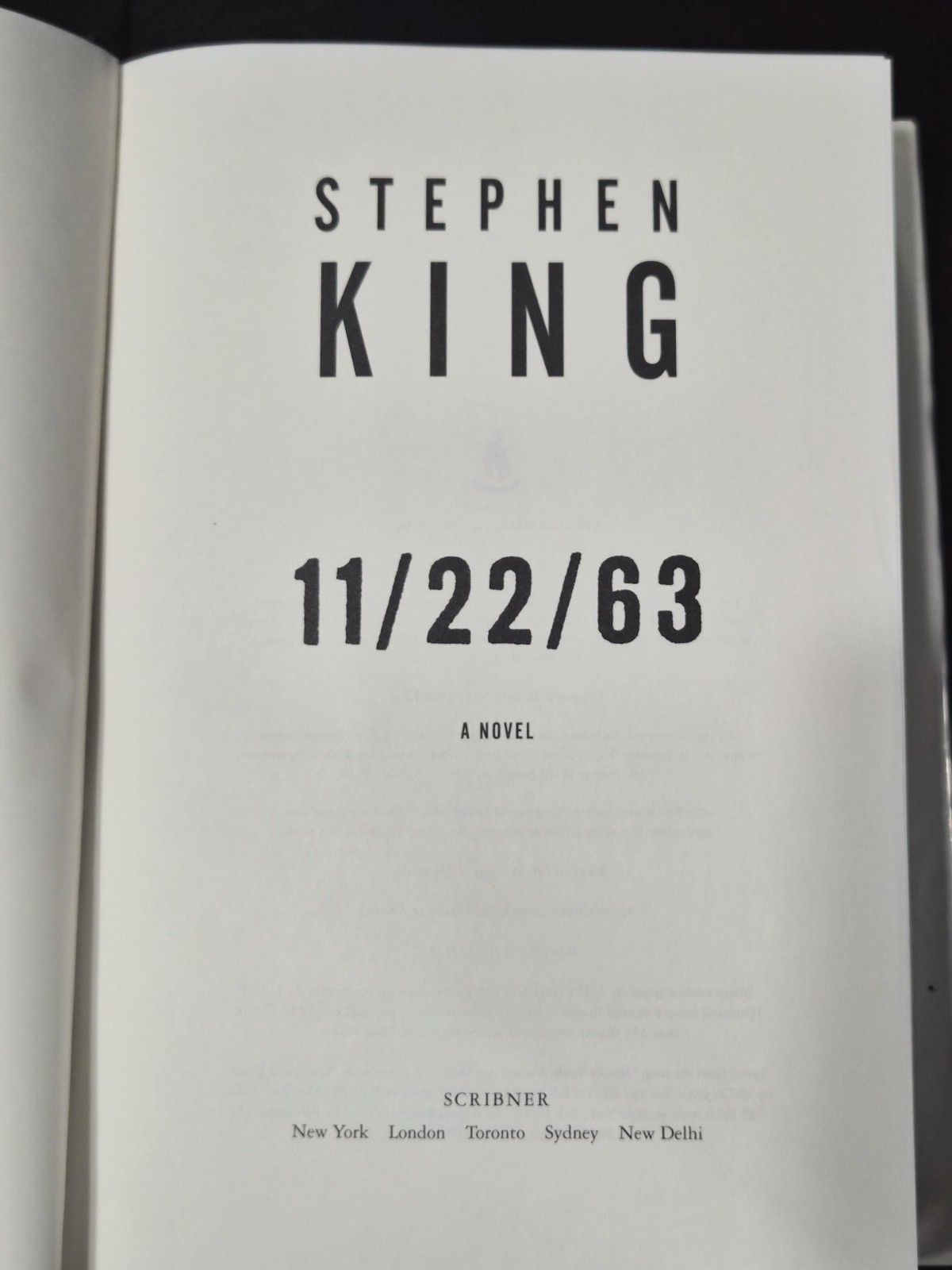 11/22/63 Standalone Stephen King 2011 Mint LN BCE Hardcover Dust Jacket HCDJ LN