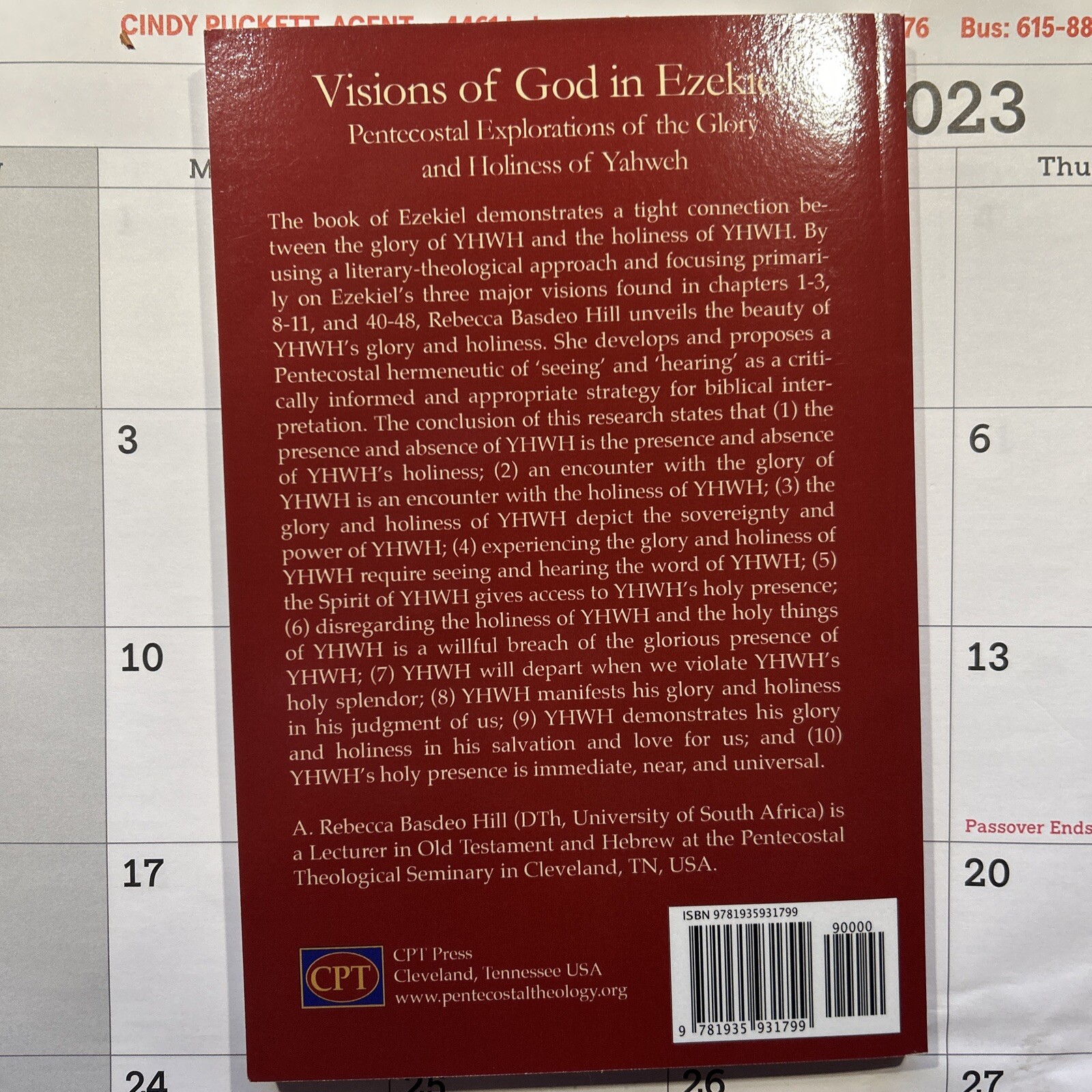 Visions of God in Ezekiel – A. Rebecca Basdeo Hill – 2019 – 194 pages