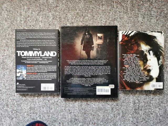 3 MOTLEY CRUE BOOKS TOMMYLAND HURT HEROIN DIARIES NIKKI SIXX HARDCOVERS