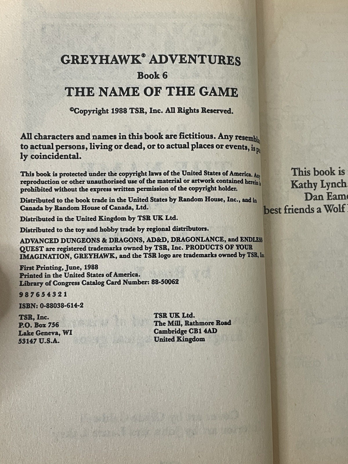 Greyhawk Adventures – The Name of the Game, Price Of Power: By Rose ESTES – PB