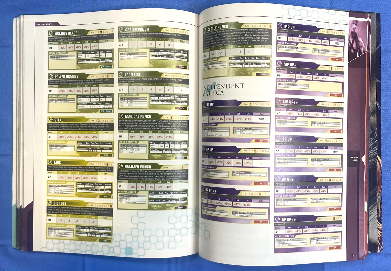 Crisis Core Final Fantasy VII Signature Series Strategy Guide with foldout
