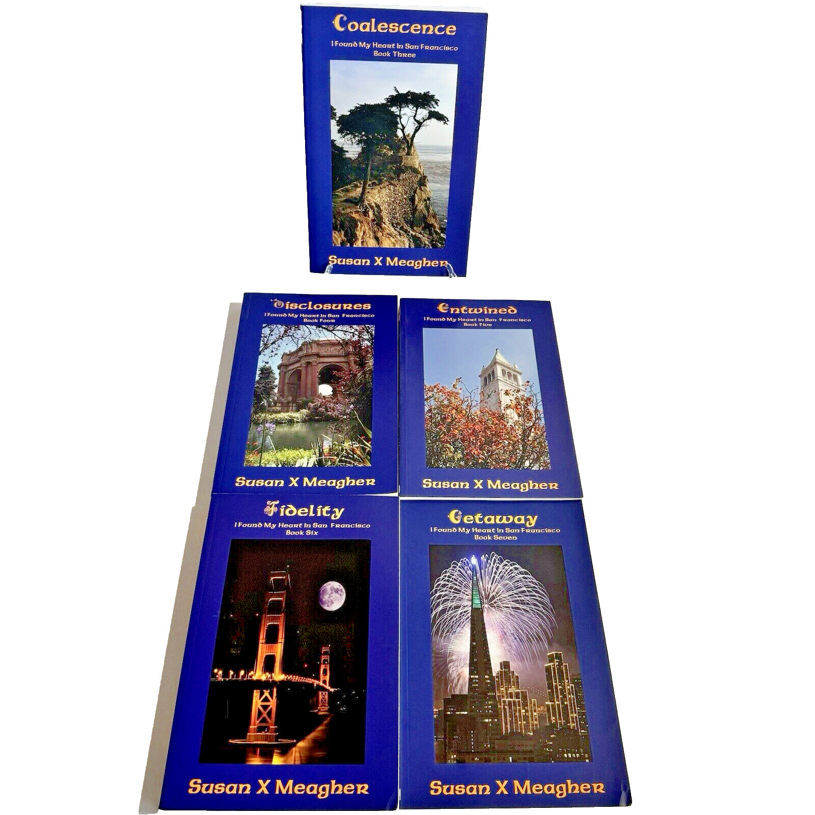 Rare 5 x I Left My Heart In San Francisco Book Series 3 4 5 6 7 Susan X Meagher