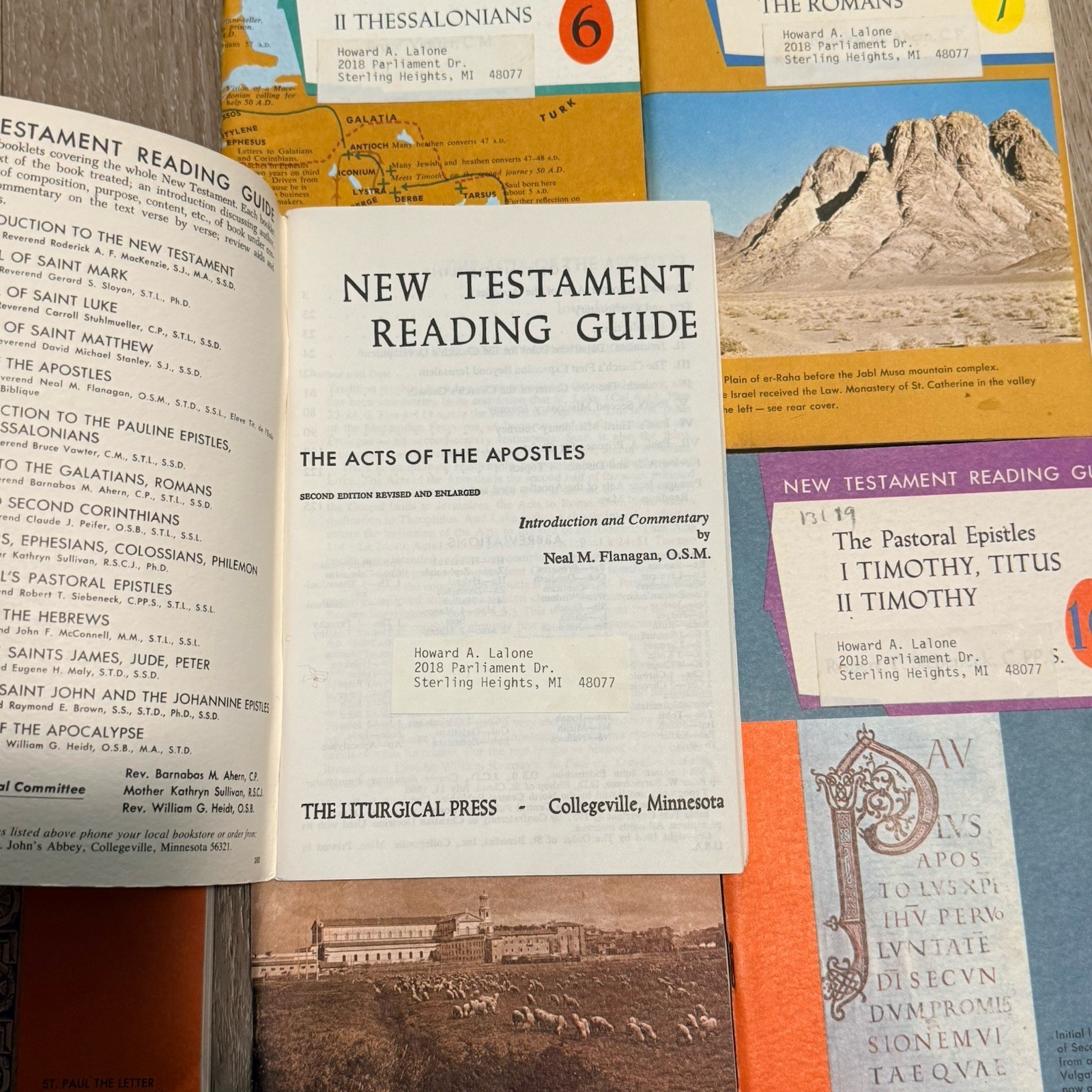 The Liturgical Press New Testament Reading Guides 2-10 Paperback Vintage Bible