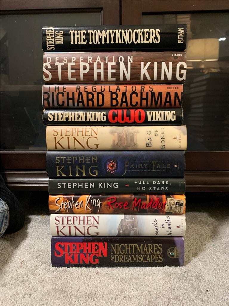 Lot of 10 Stephen King The Tommyknockers Cujo Hardcover ALL Retail No BCE