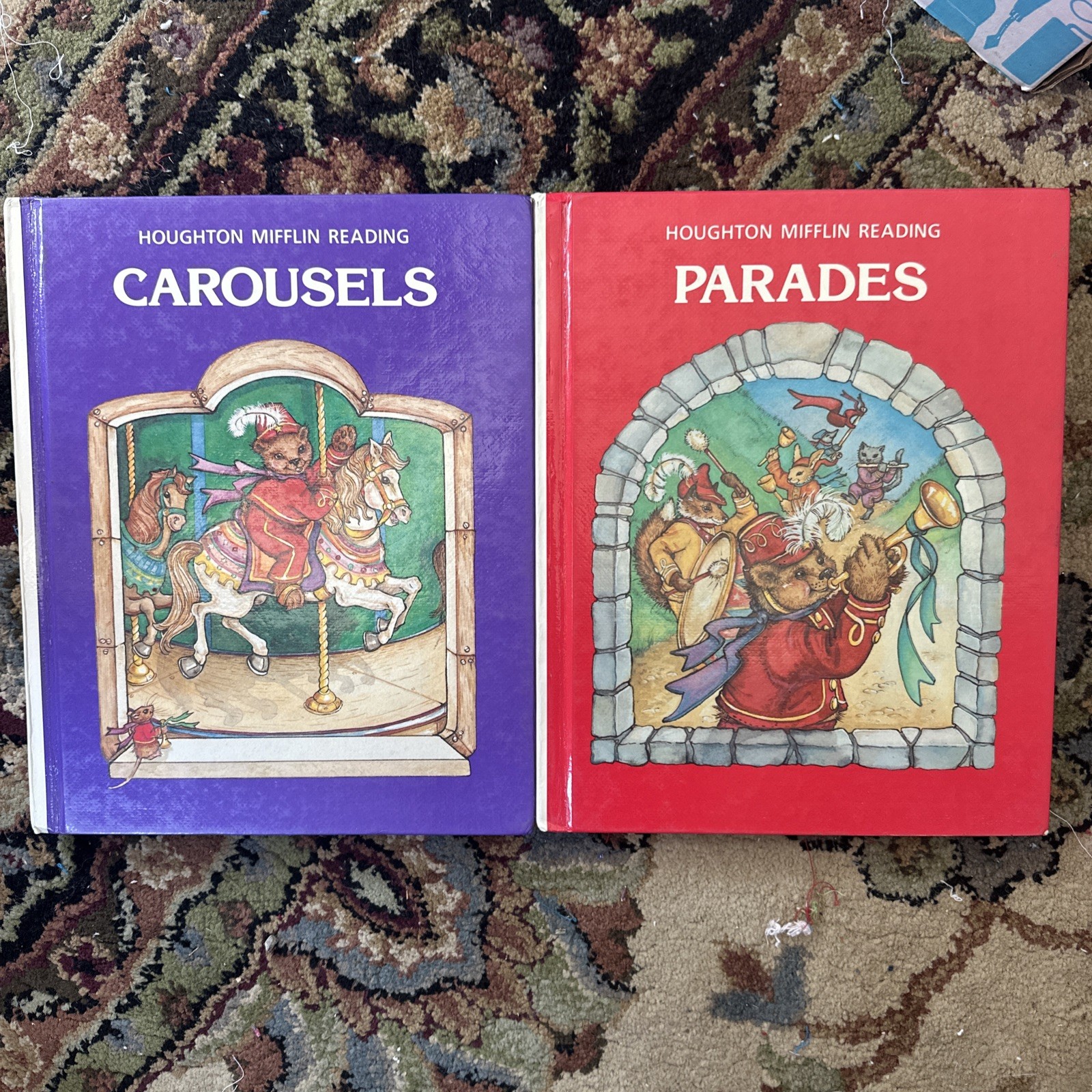 Parades Carousels Reading Vocabulary English HC Book Houghton Mifflin Vol. E F