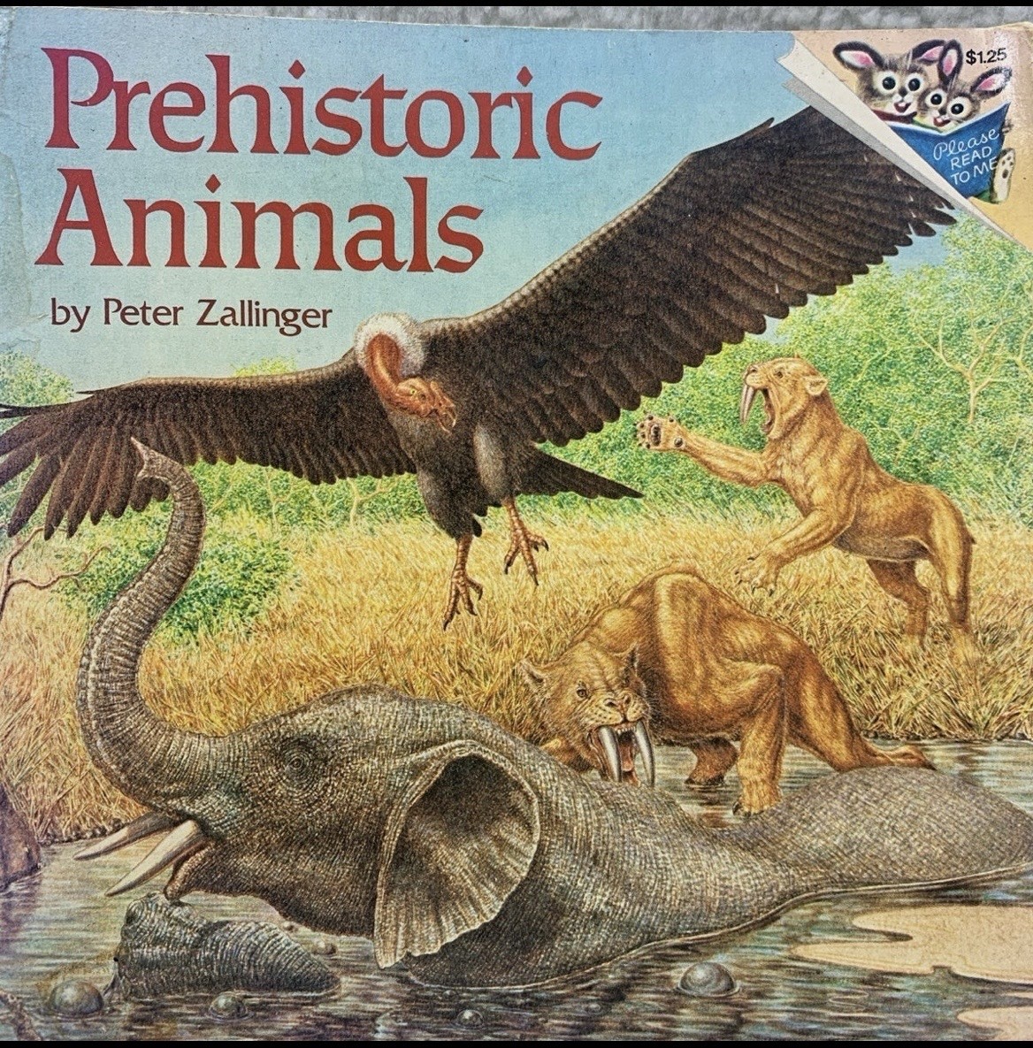 Prehistoric Animals By Peter Zallinger Childrens Book Random House Vintage 1978