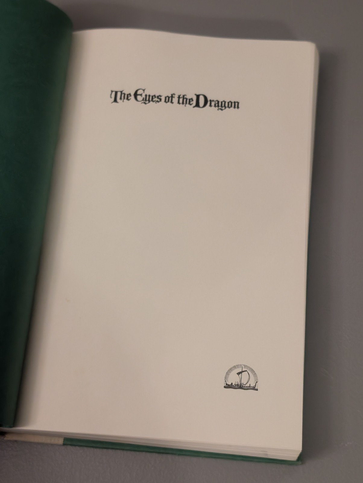 Stephen King – The Eyes Of The Dragon (1987 1st Edition Viking HC w/ Scales DJ)