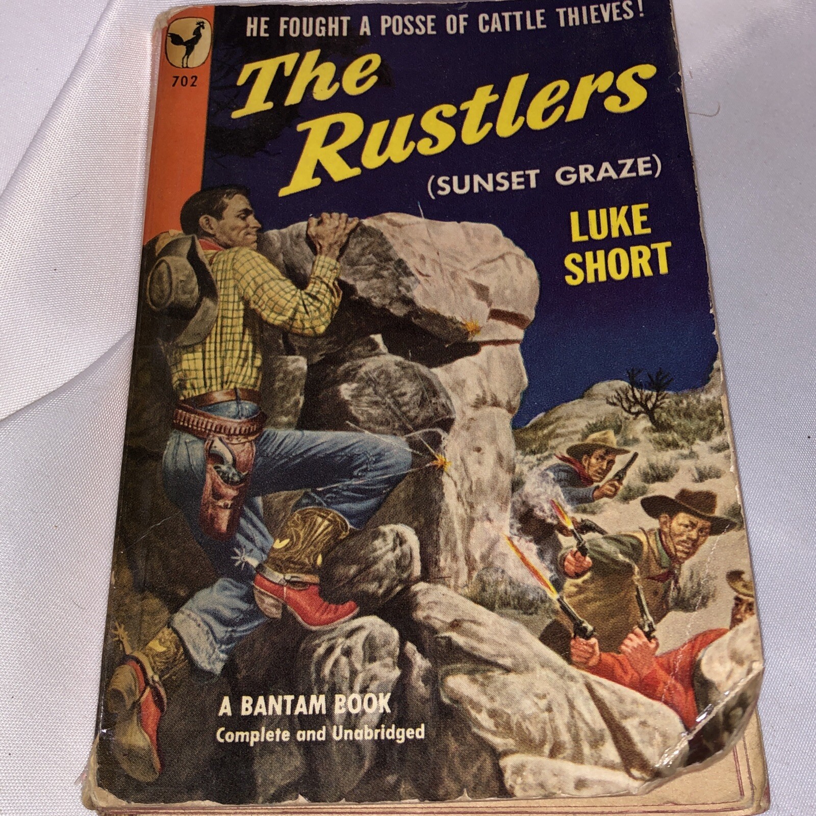 The Rustlers Sunset Graze Luke Short A Bantam Book 702 1949 Paperback