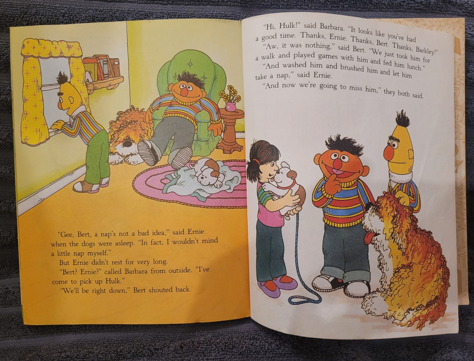 Vintage 1983 CTW Sesame Street Puppy Love A Little Golden Book 109 – 58