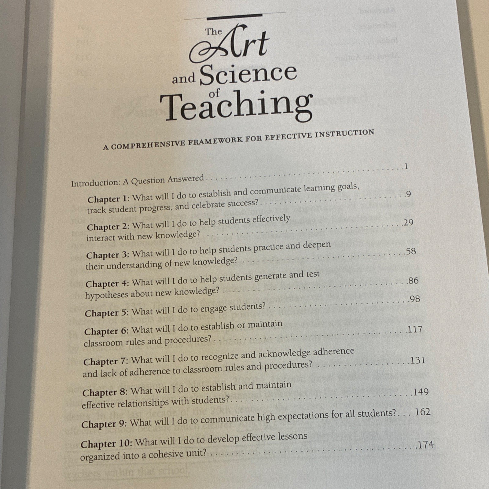 Robert J. Marzano The Art and Science of Teaching PB ASCD 2007