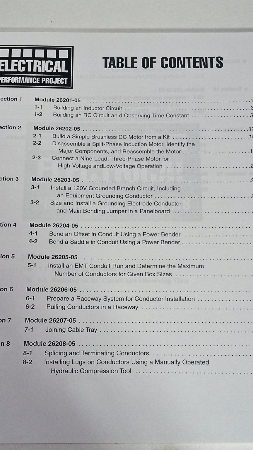 Performance Projects Workbook Electrical Industry Level Two 2007 NCCER