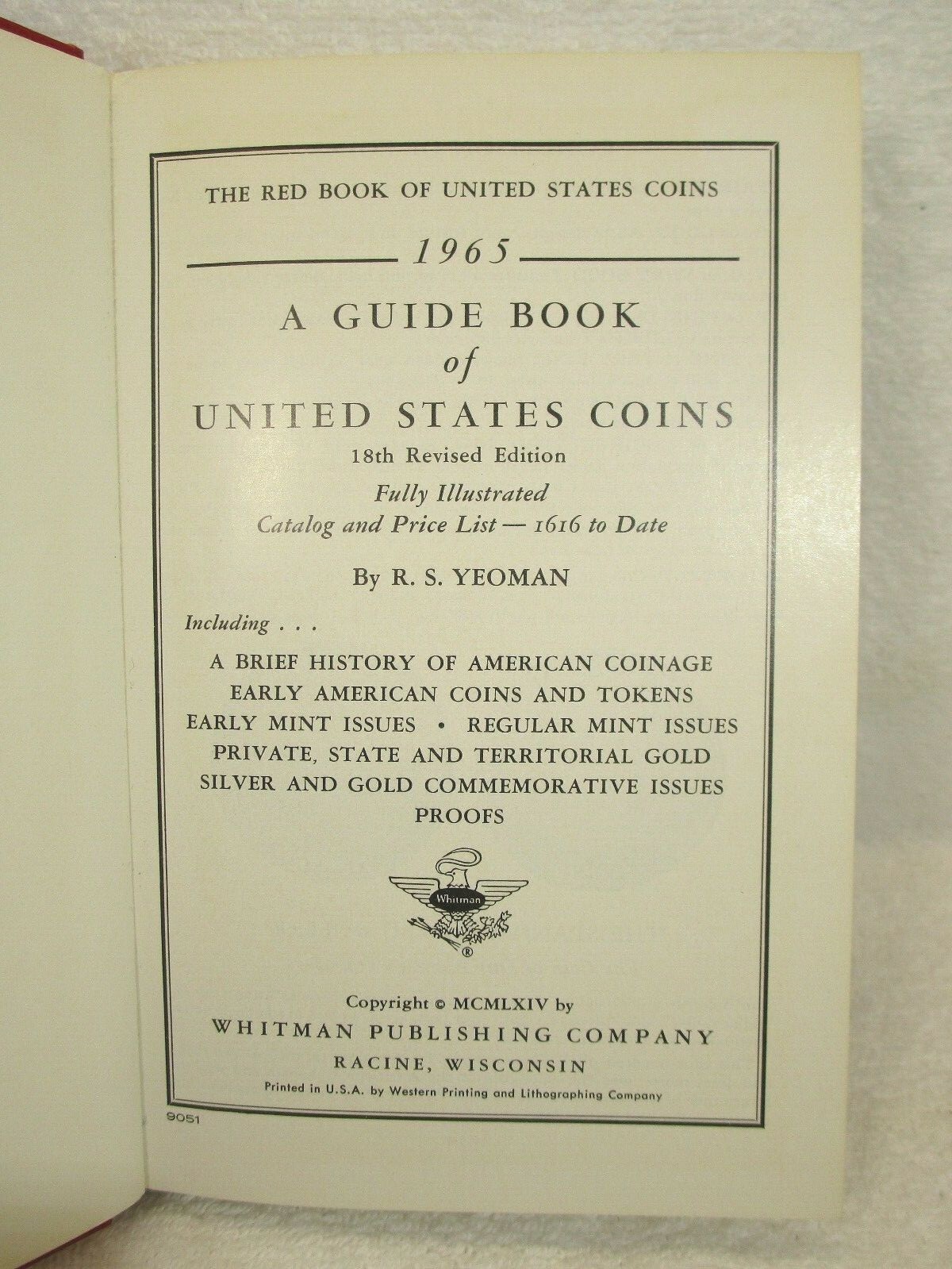 1965 Red Book A Guide Book of United States Coins Price Guide 18th Edition