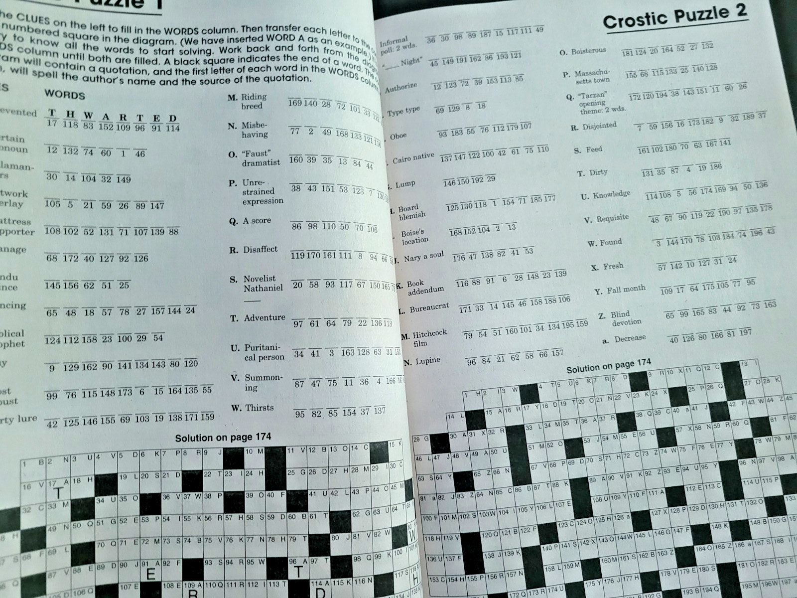 Lot of 2 Family Variety Puzzles & Games & 1 Book With Crosswords by Penny Press
